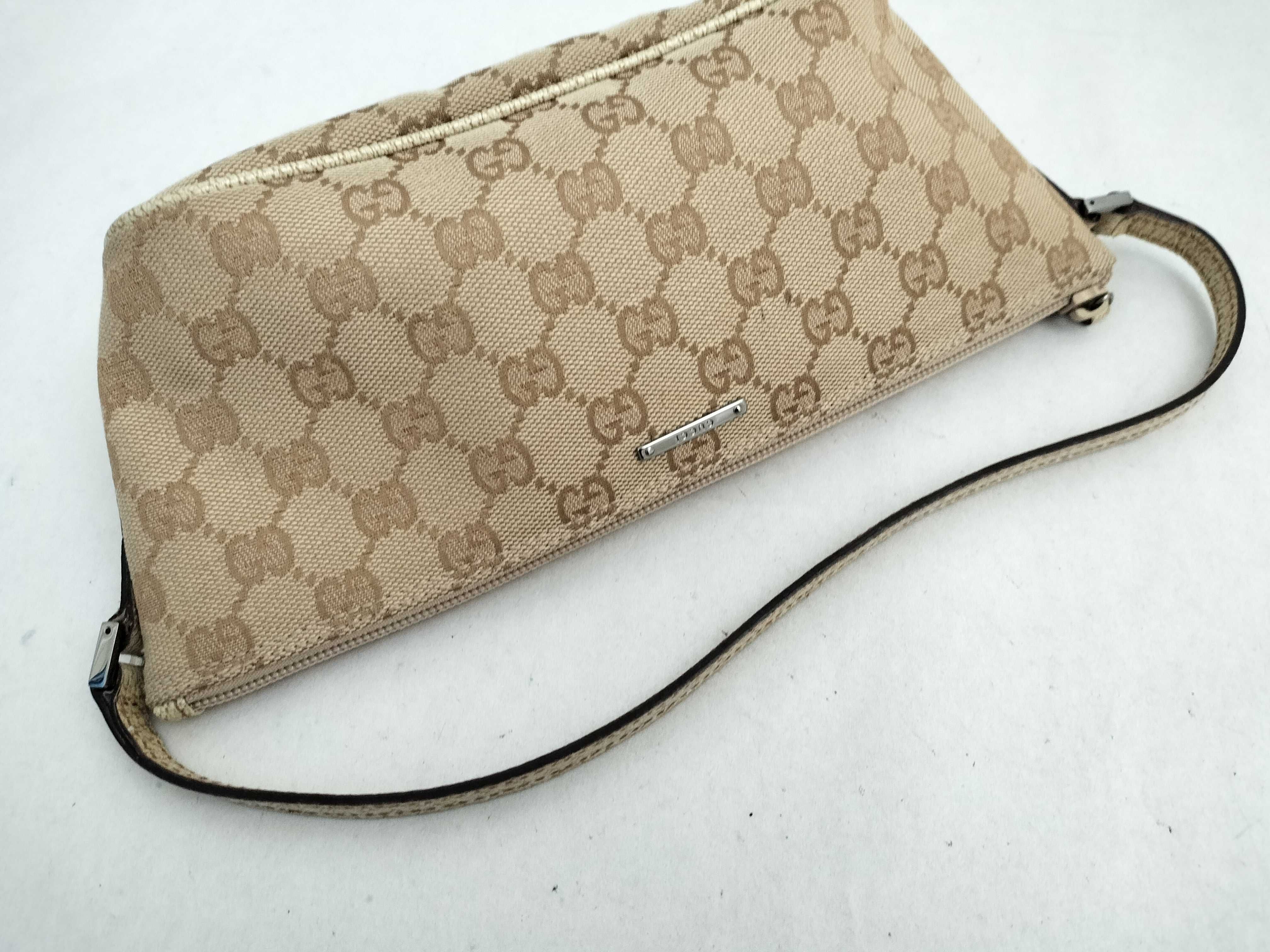 GG Canvas Accessory Pouch, Beige — view 3