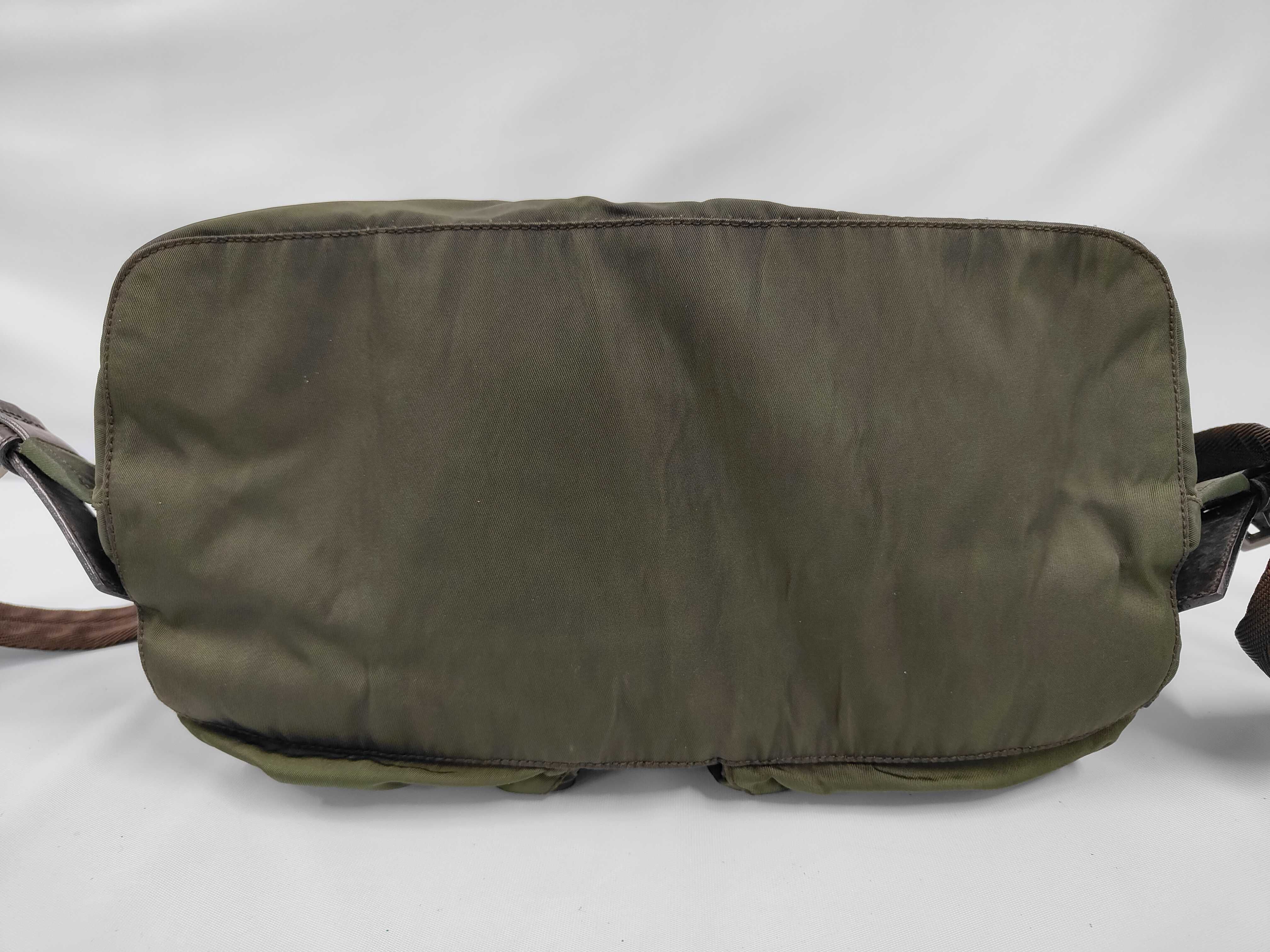 nylon backpack, khaki. — view 3