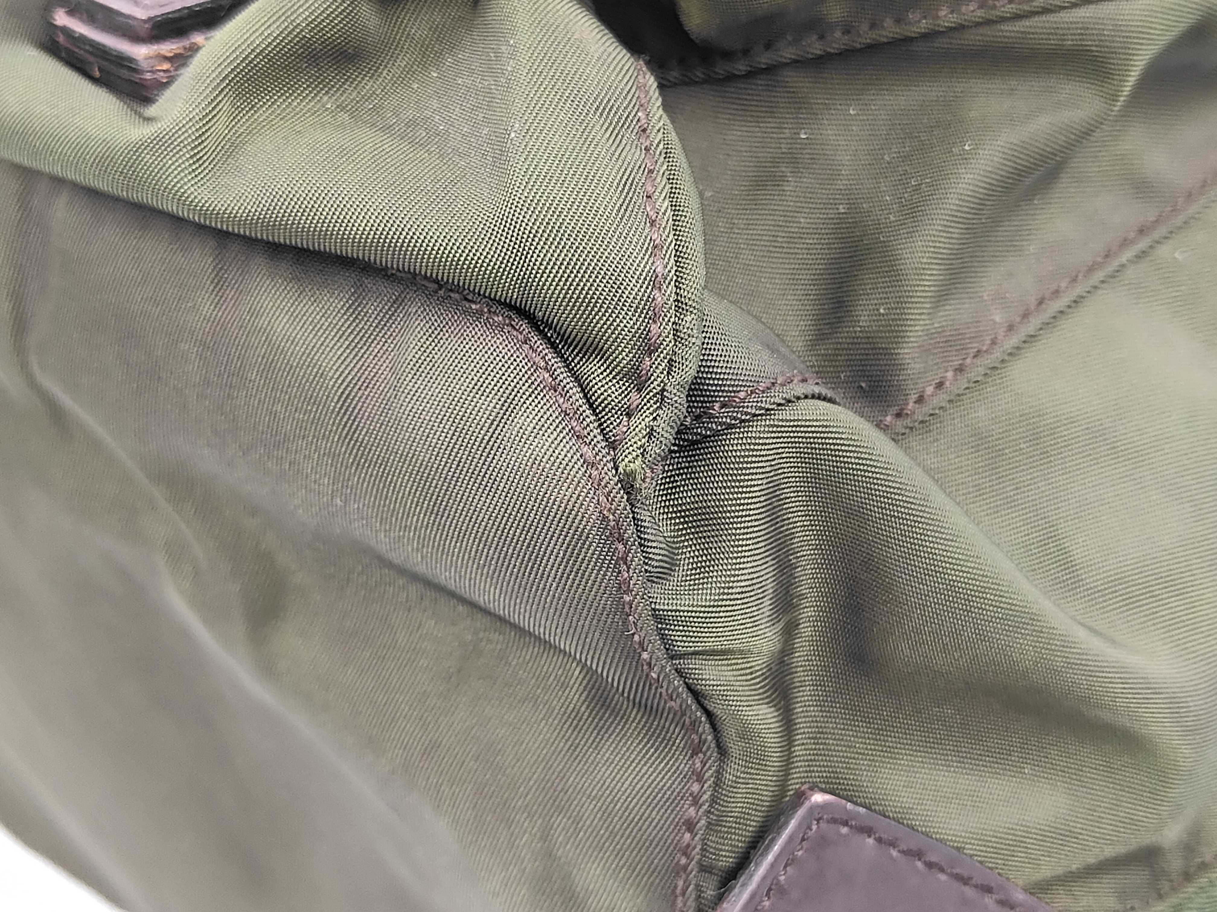 nylon backpack, khaki. — view 4