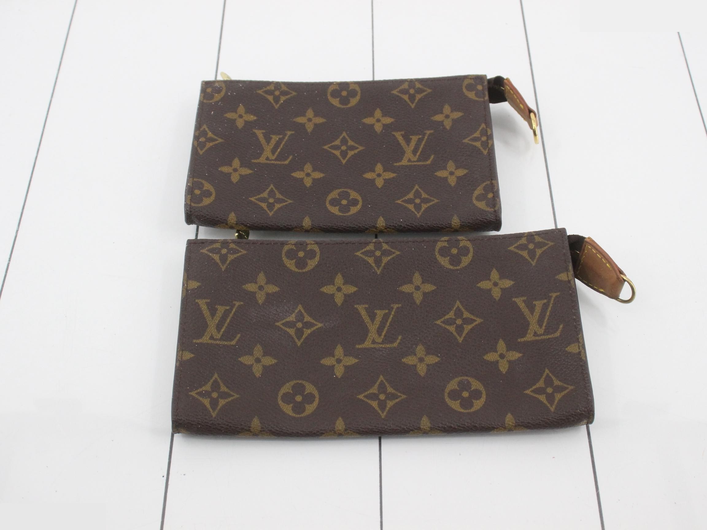 4-piece set: Monogram / 2 pouches & coin case — view 2