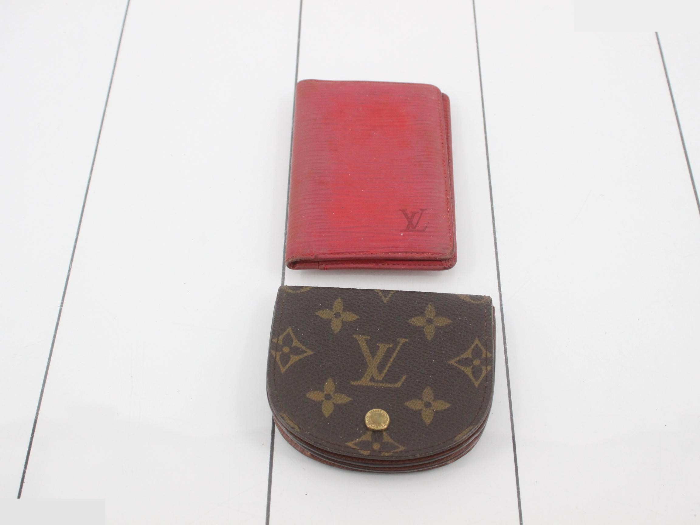 4-piece set: Monogram / 2 pouches & coin case — view 3