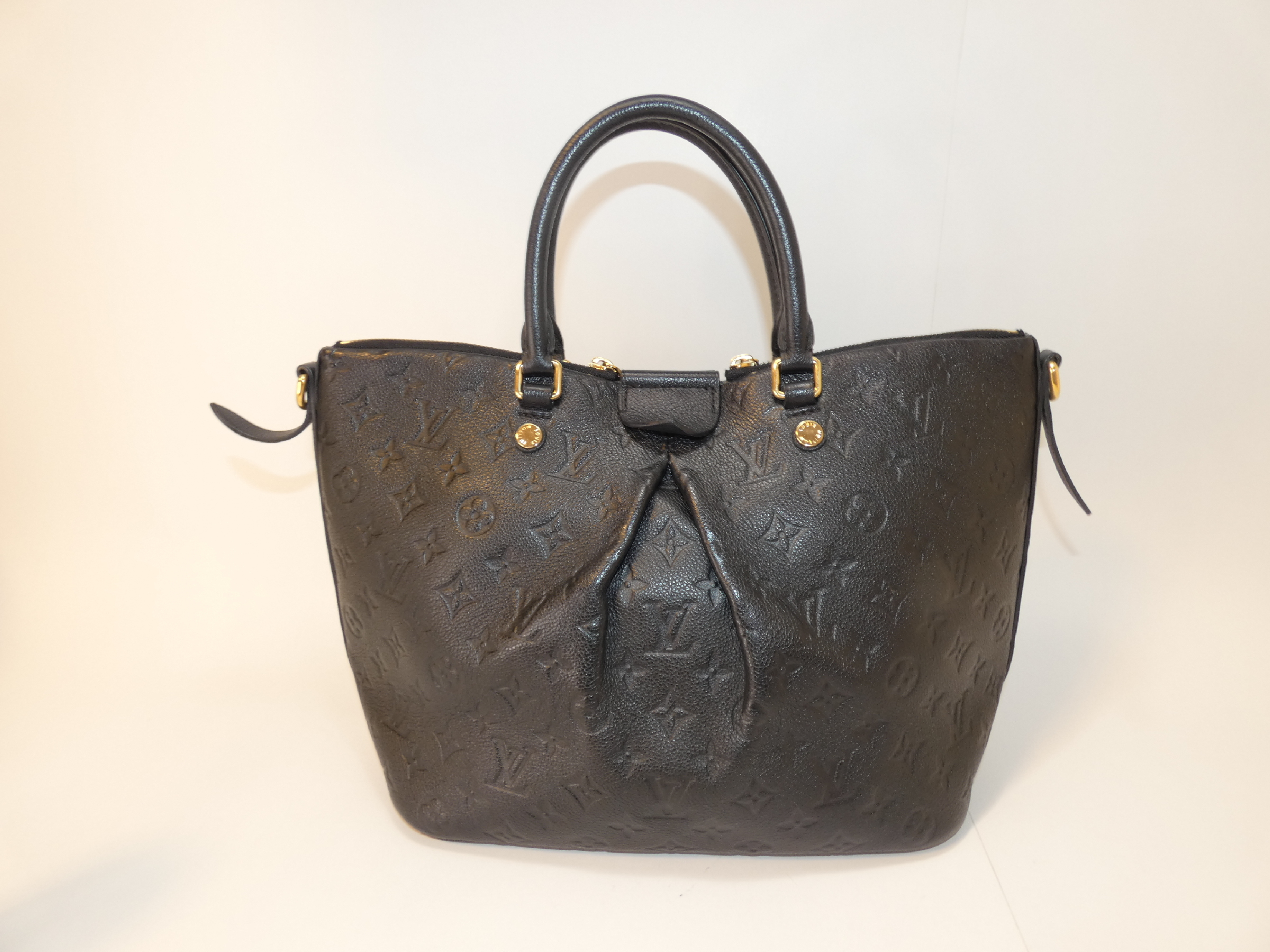 2-way Mazarine PM Empreinte Black Handbag — view 2