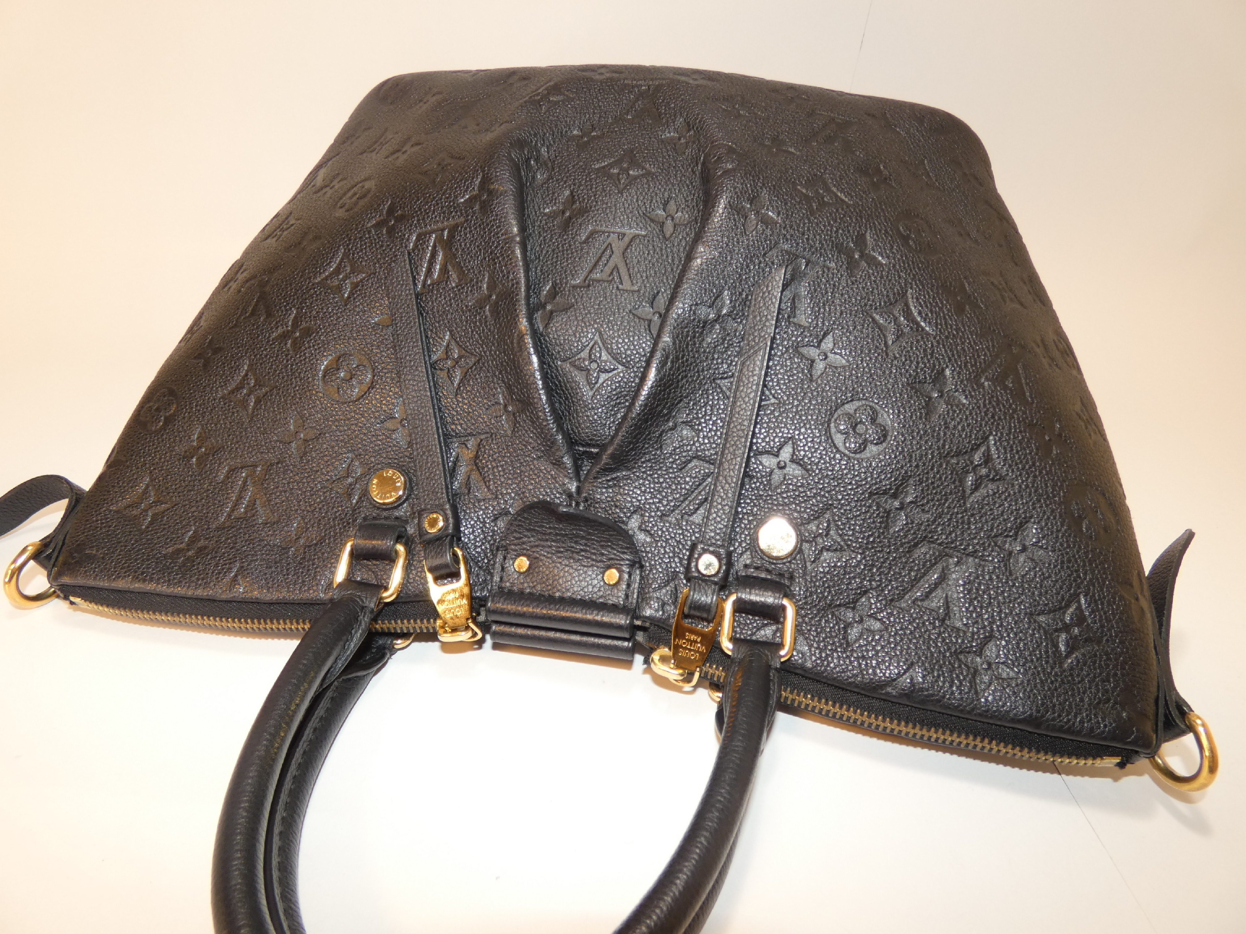2-way Mazarine PM Empreinte Black Handbag — view 3