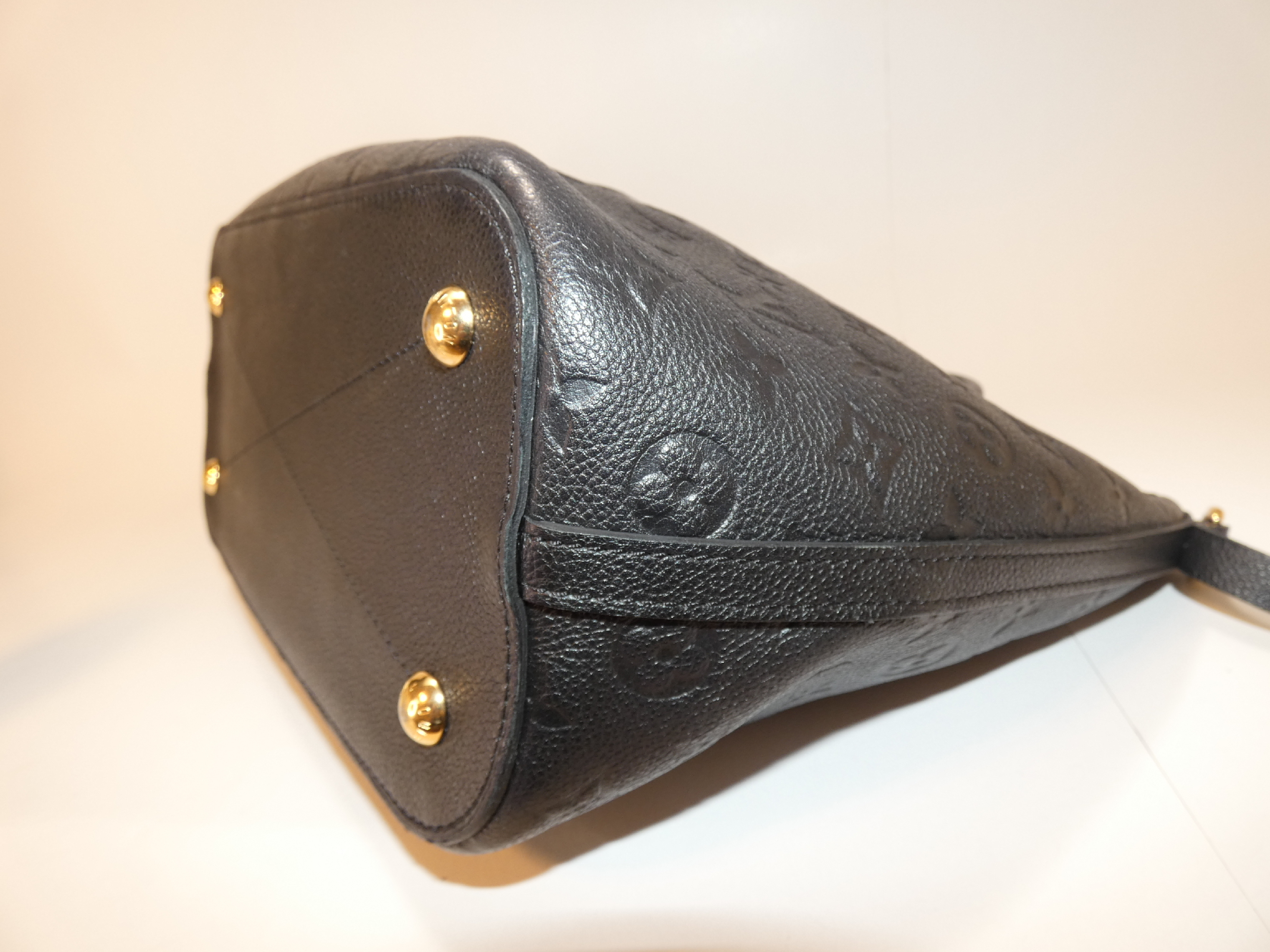 2-way Mazarine PM Empreinte Black Handbag — view 7