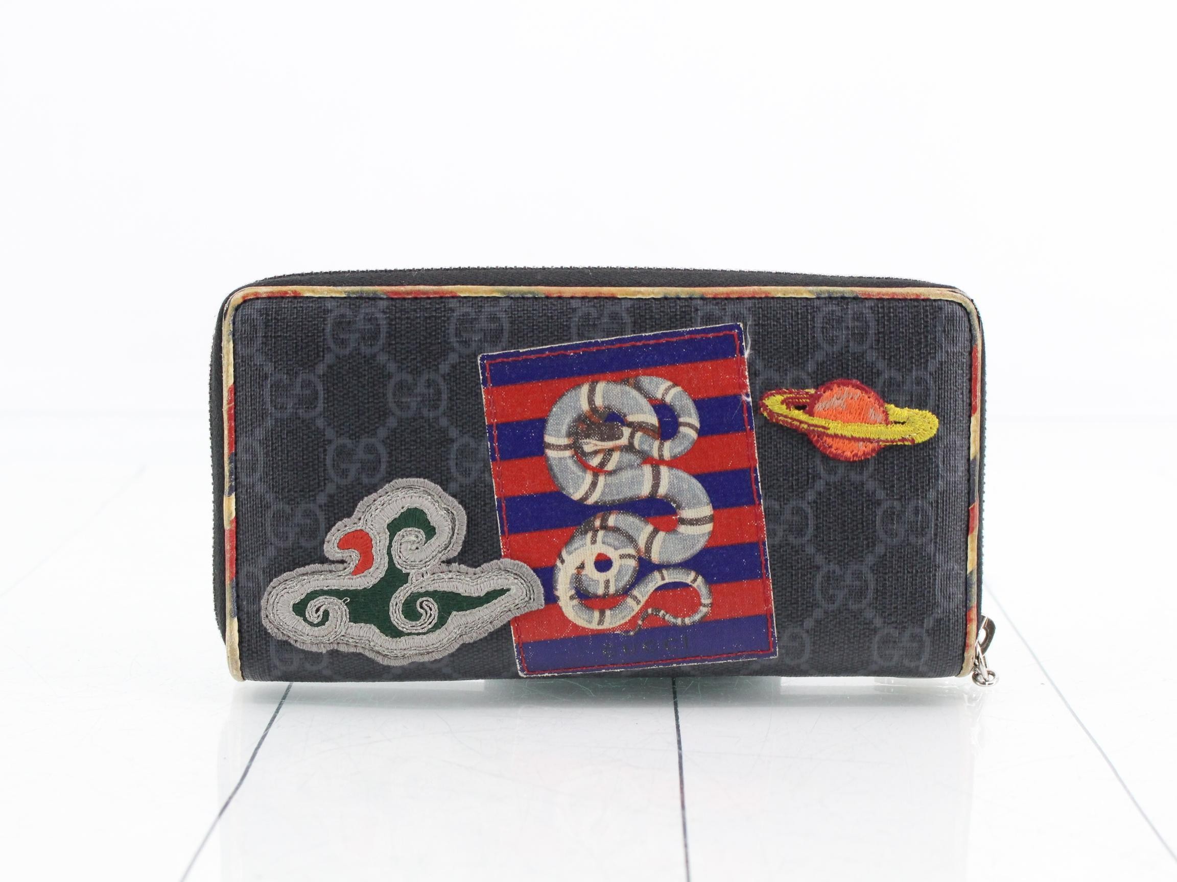 Courier Long Wallet, PVC, Dark Gray — view 2