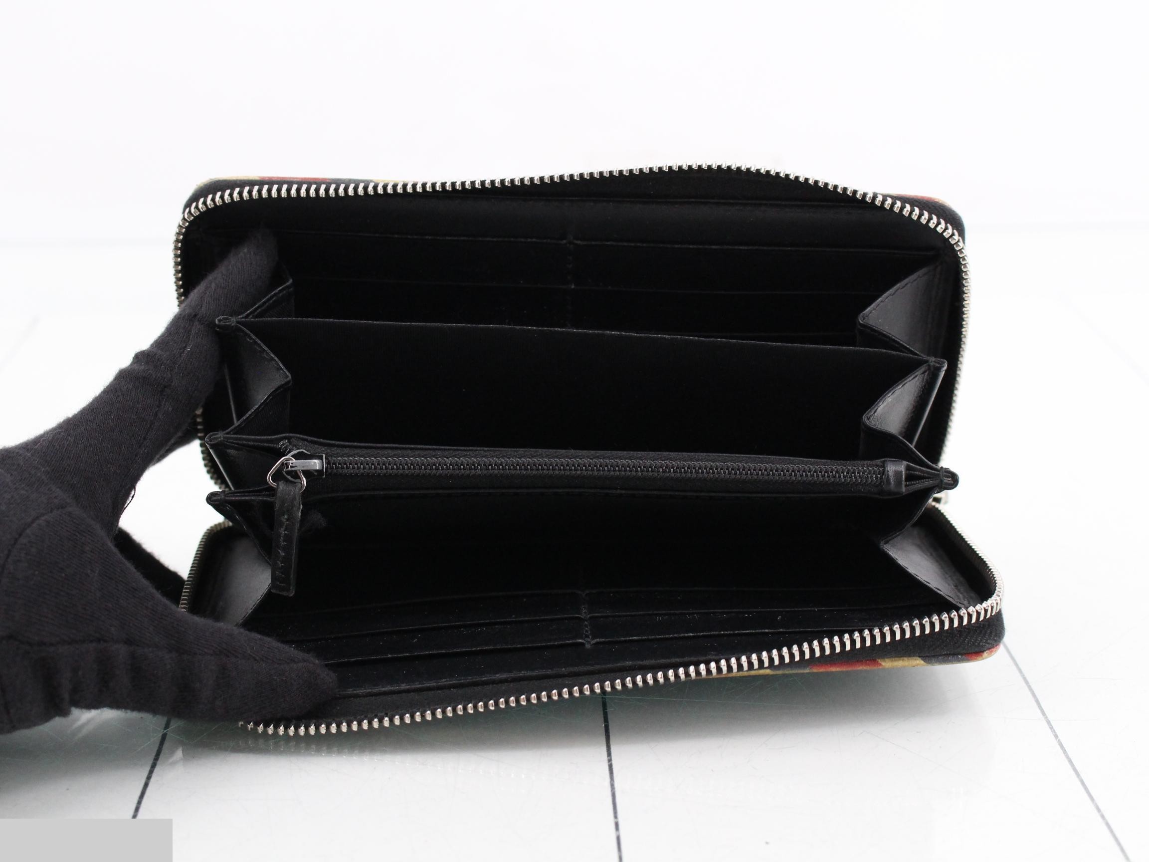 Courier Long Wallet, PVC, Dark Gray — view 4