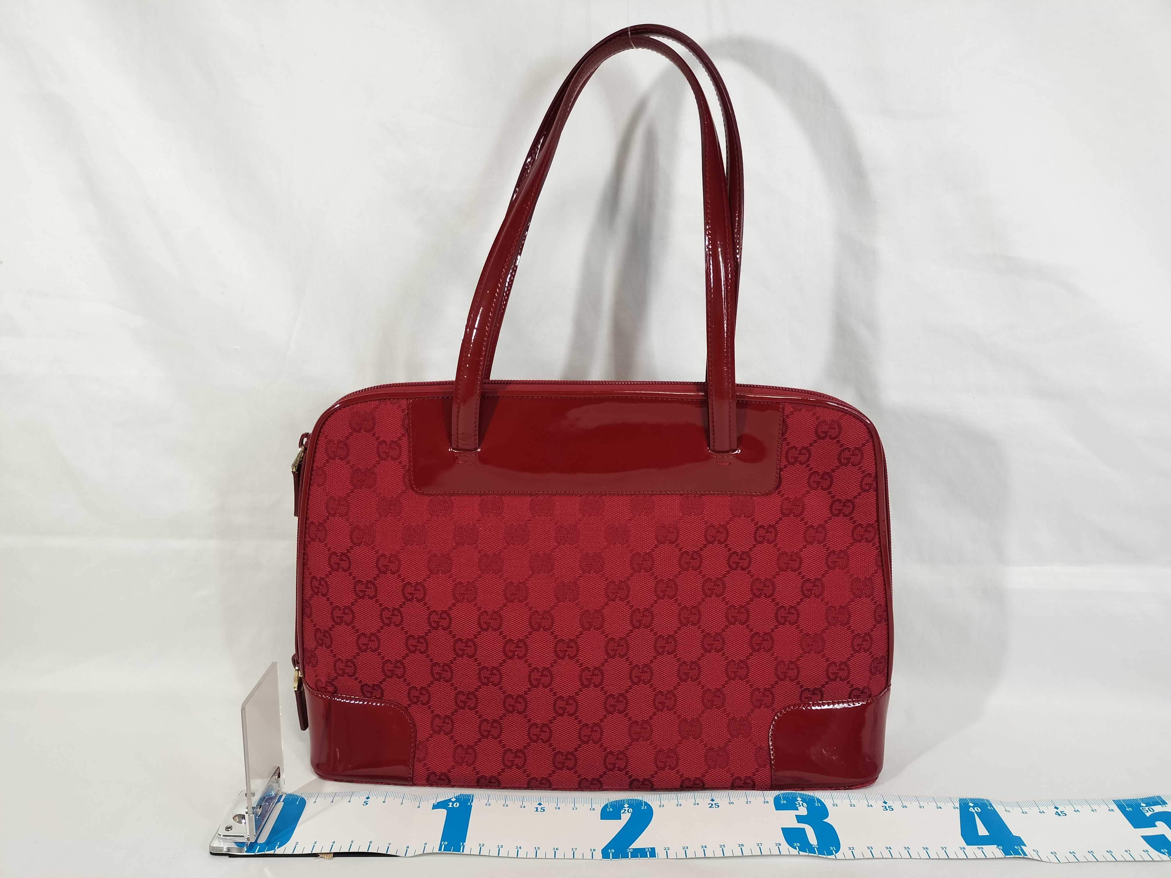 GG Canvas Red 002 1122 2684 Tote Bag — view 2