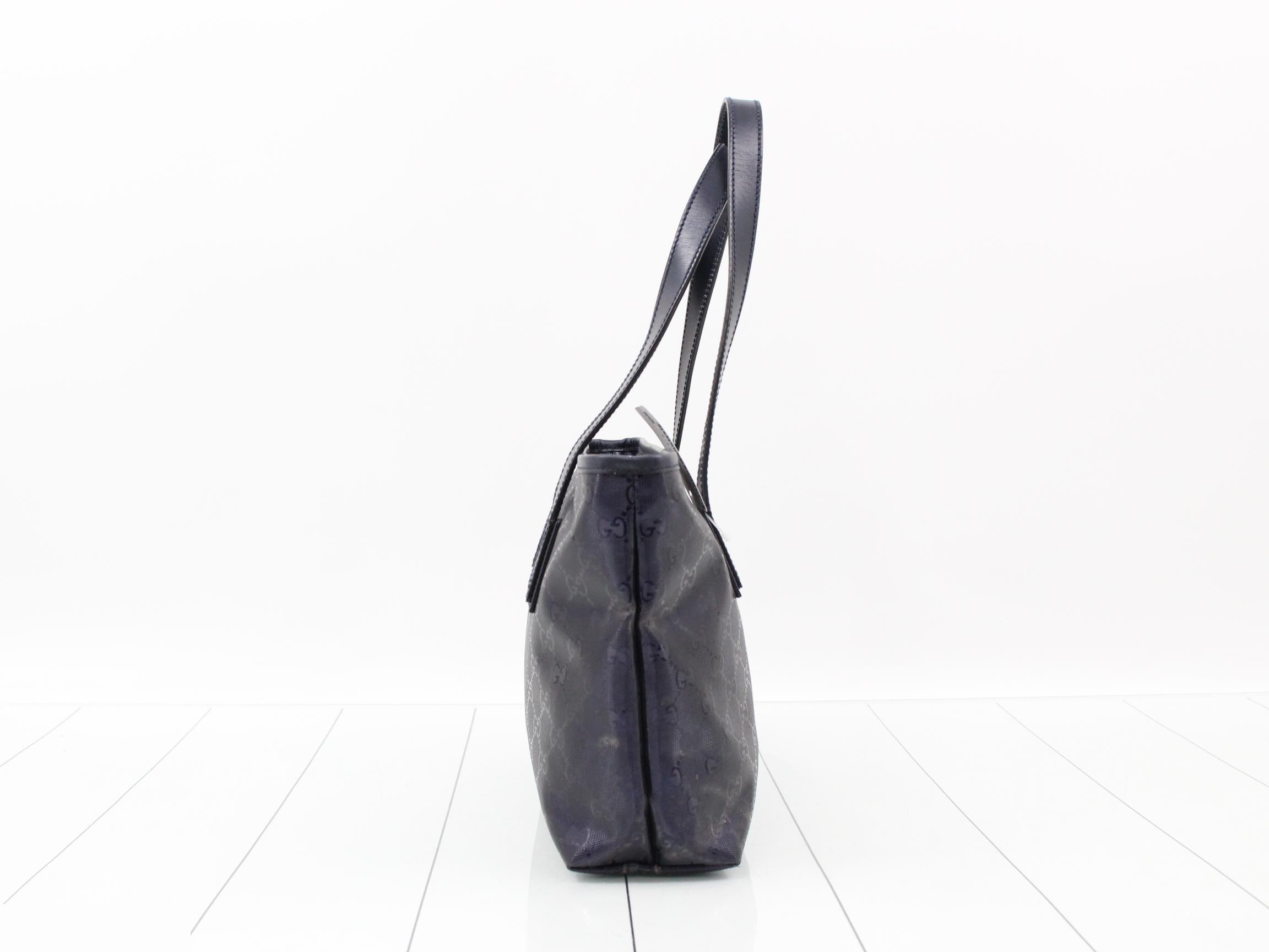 GG PVC x Leather Shoulder Tote Bag — view 4
