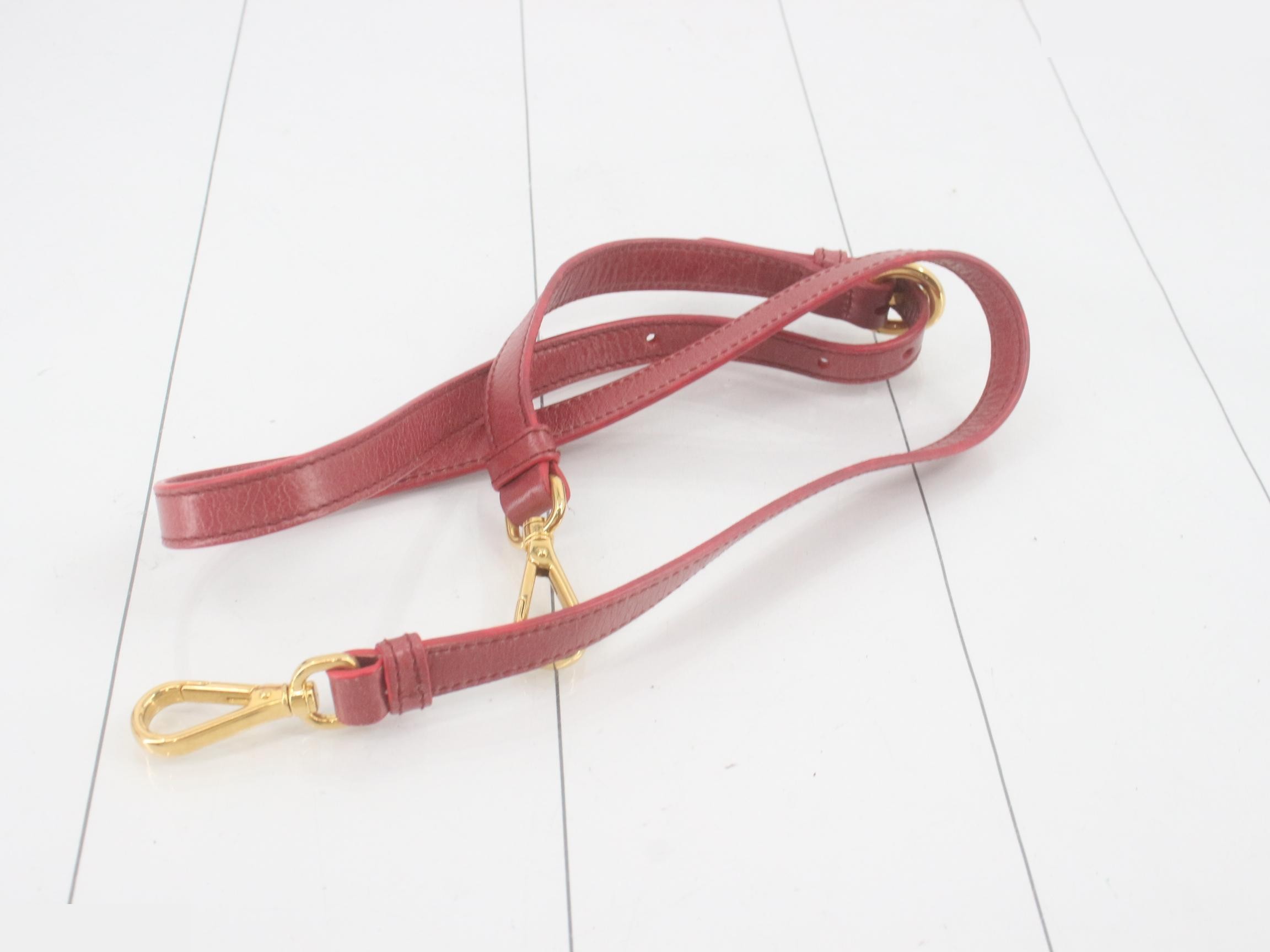 Other lines: Bags - 2-way bag with long strap, leather, red — view 7