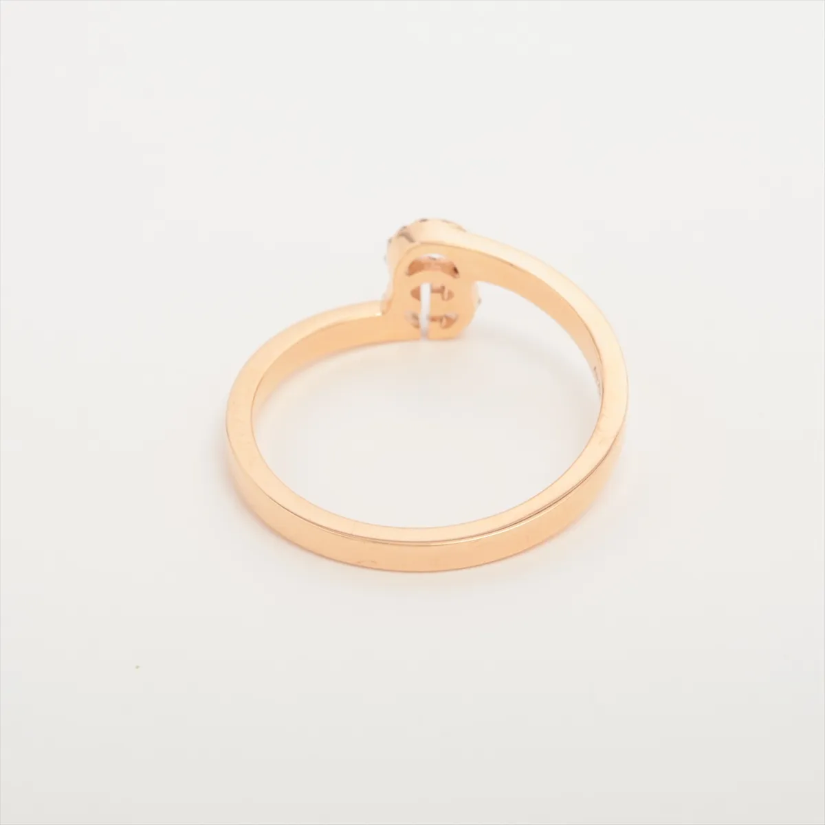 GG Running Diamond Ring, 750 (PG), 2.5g, 14 stones, — view 2