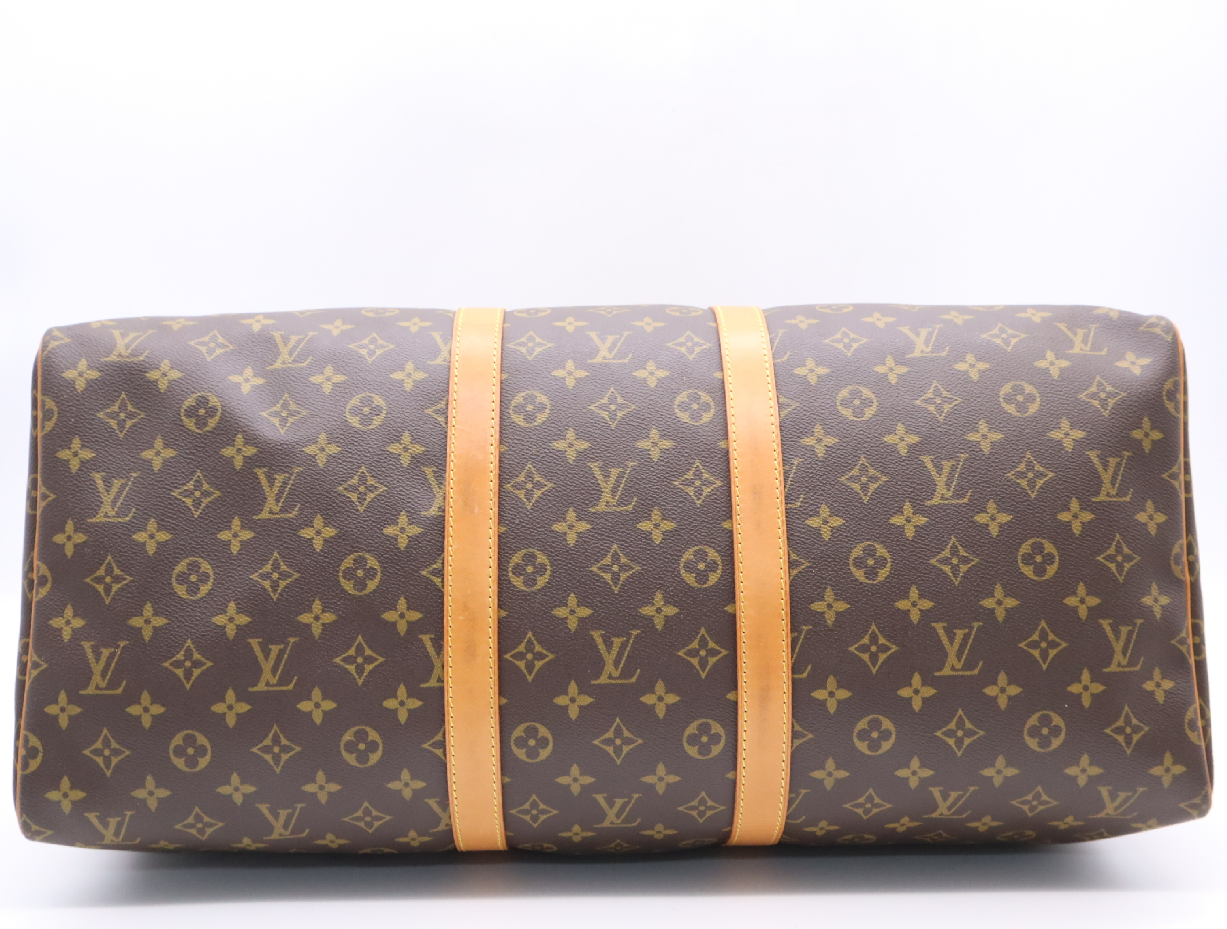 M41424 Monogram Keepall 55 Boston Bag with Name Tag and Handle — view 4