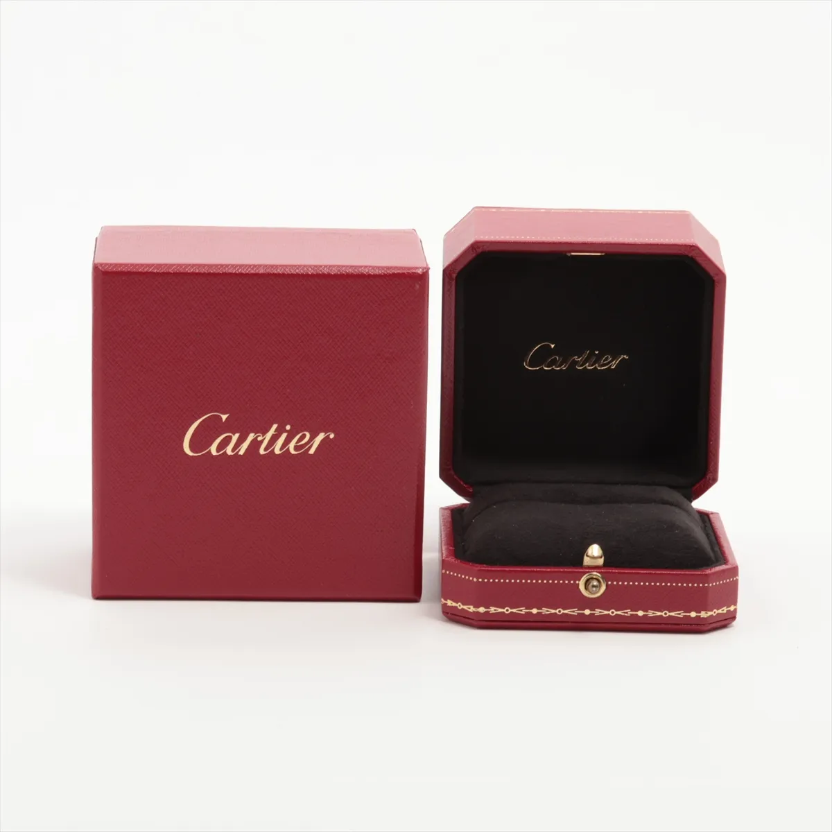 Vendôme Louis Cartier Three-Color Diamond Ring 750 (YG x PG x WG) 3.6g 45 OC7161 (Engraving — view 4