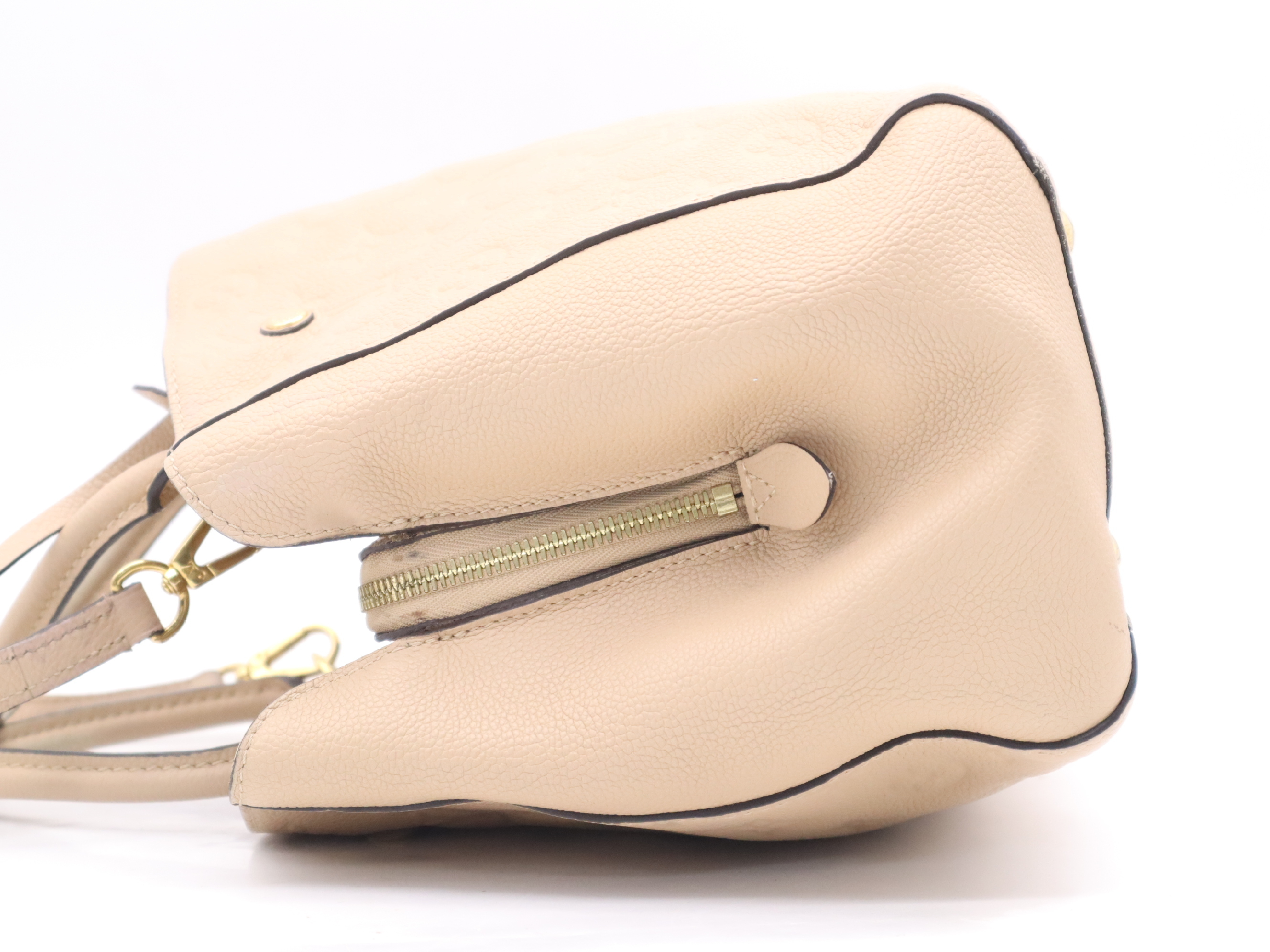 M41152 Empreinte Montaigne MM Dune Shoulder Bag with Shoulder Strap, Padlock, Key, and Clochette — view 3
