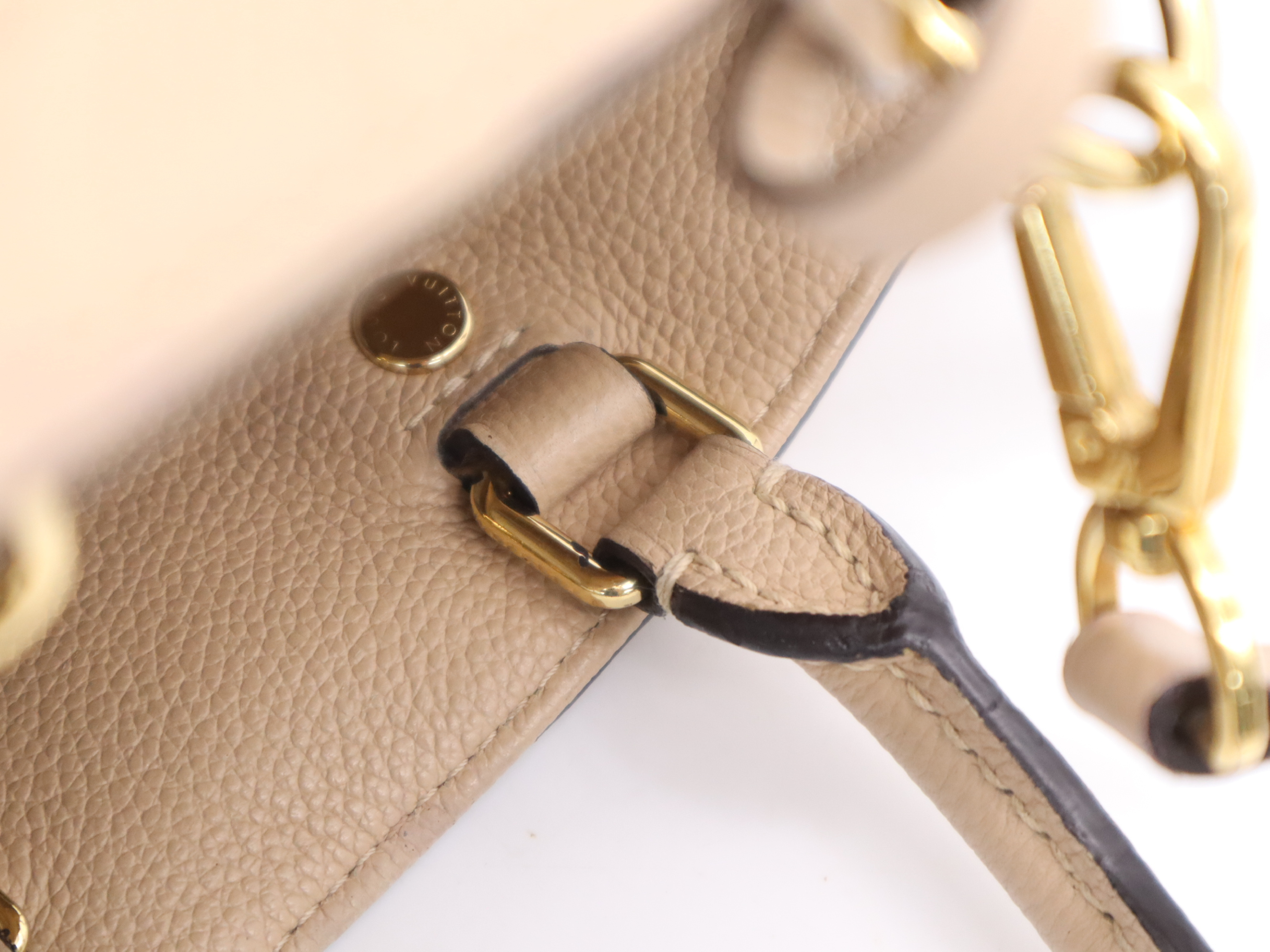 M41152 Empreinte Montaigne MM Dune Shoulder Bag with Shoulder Strap, Padlock, Key, and Clochette — view 8