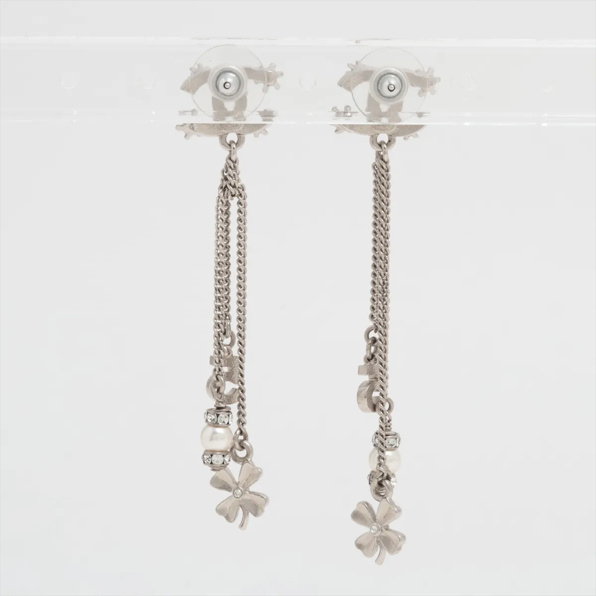 Cocomark F23P Earrings (for both ears) Metal x Rhinestone — view 2