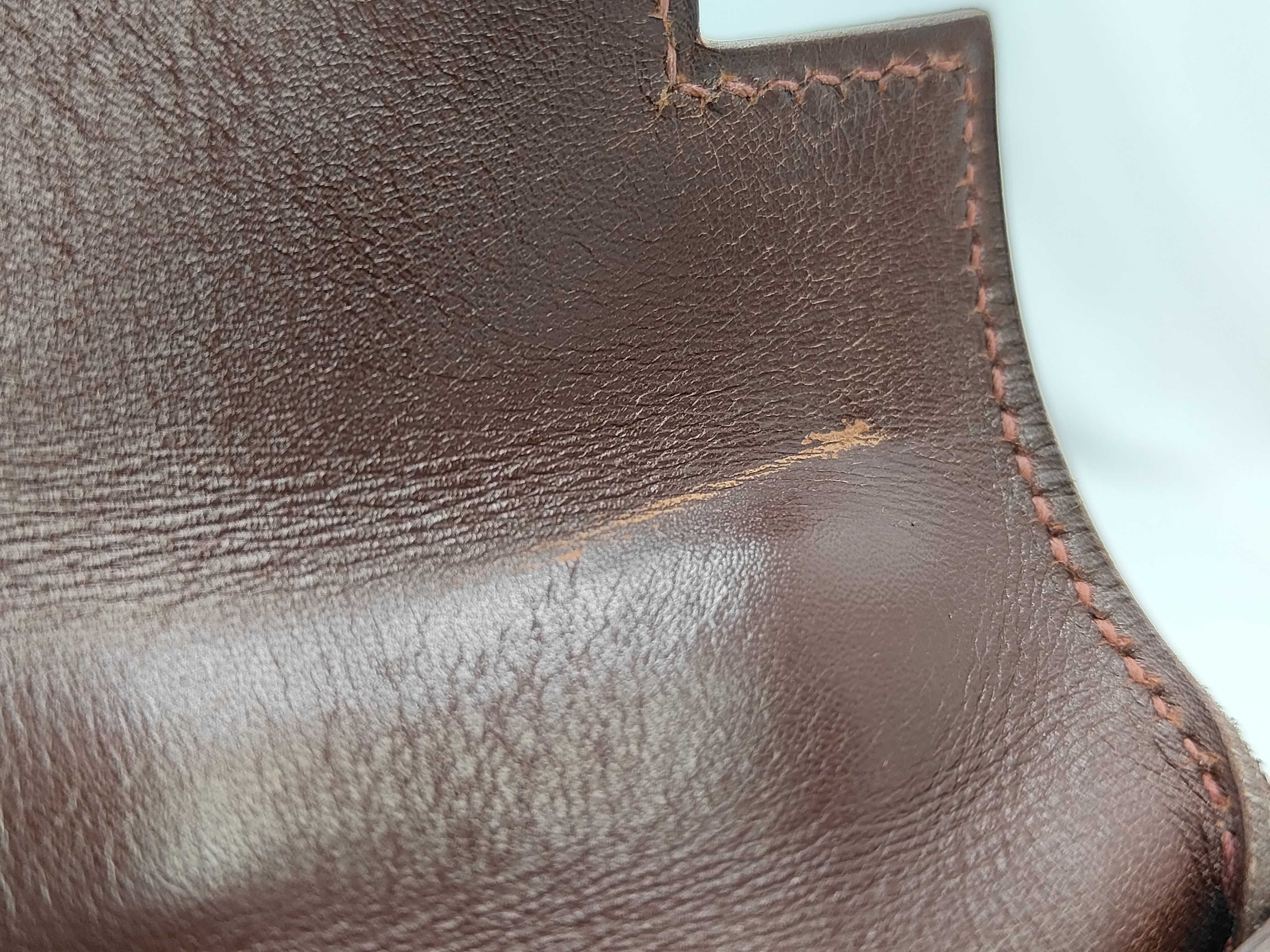 Kelly 32 Box Calf Leather, Brown, Gold Hardware, E Handbag — view 13