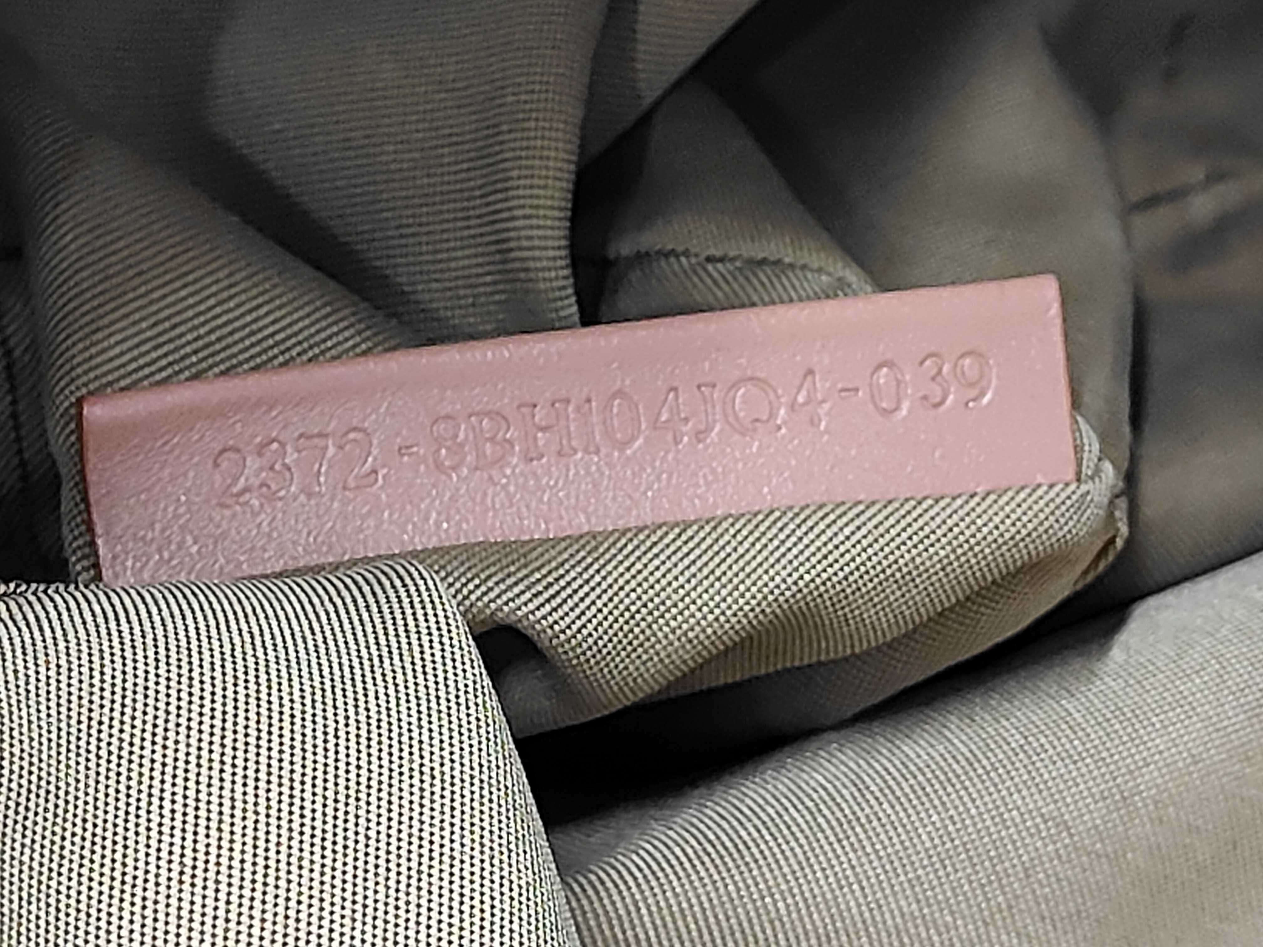 8BH075 Zucchino Tote Bag, Canvas and Leather, Pink/Beige, Business Bag — view 11