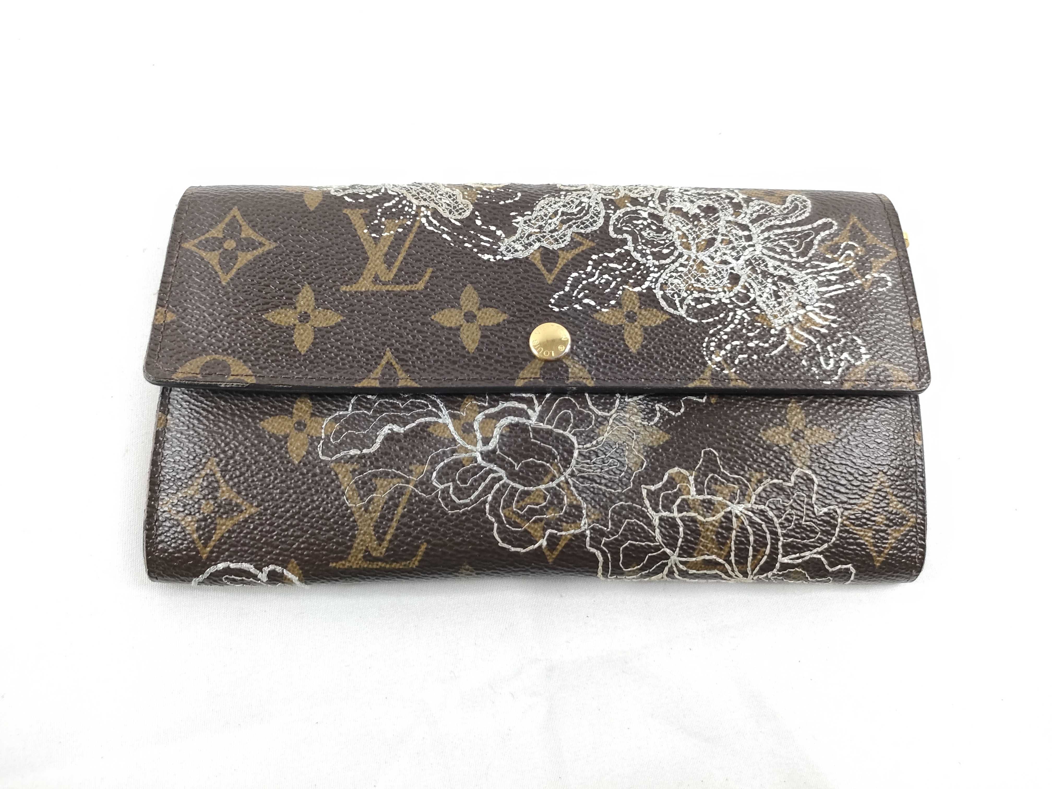 Monogram Vuitton Monogram Lace Long Wallet