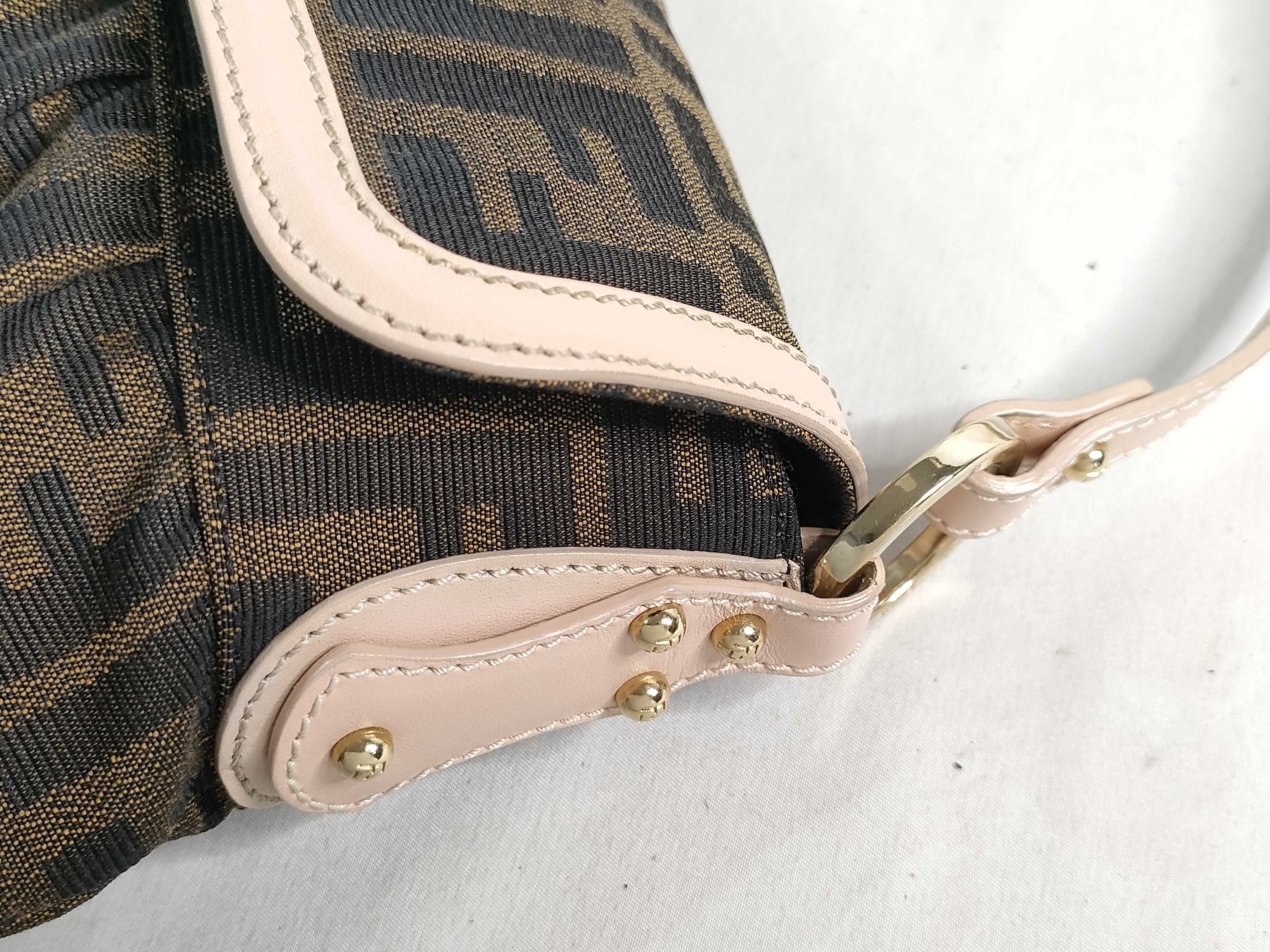 Zucca pattern Fendi Zucca canvas x leather shoulder bag Brown 8BR445 Shoulder bag — view 5