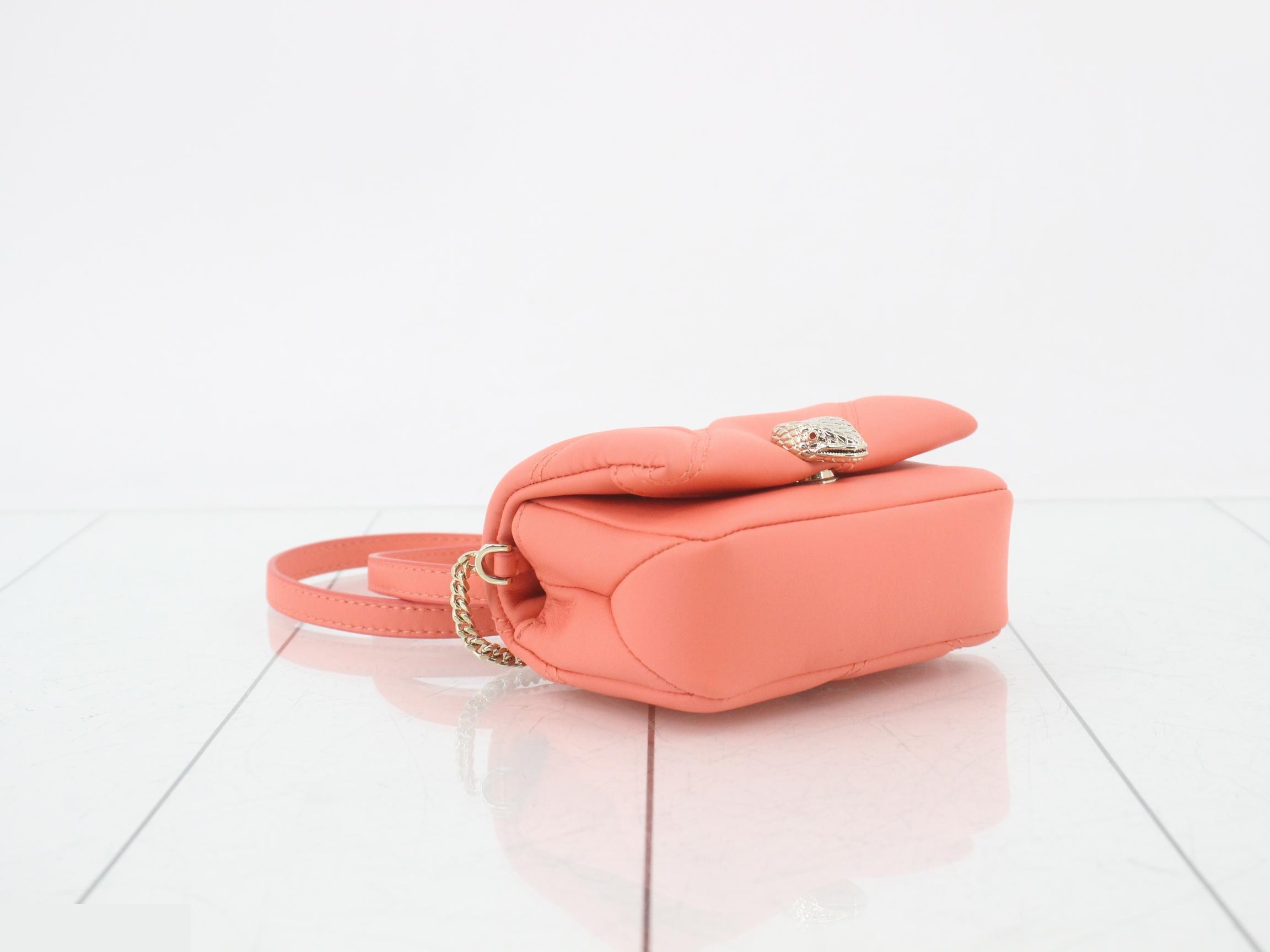 Shoulder bag, Serpenti, cabochon, micro leather — view 5