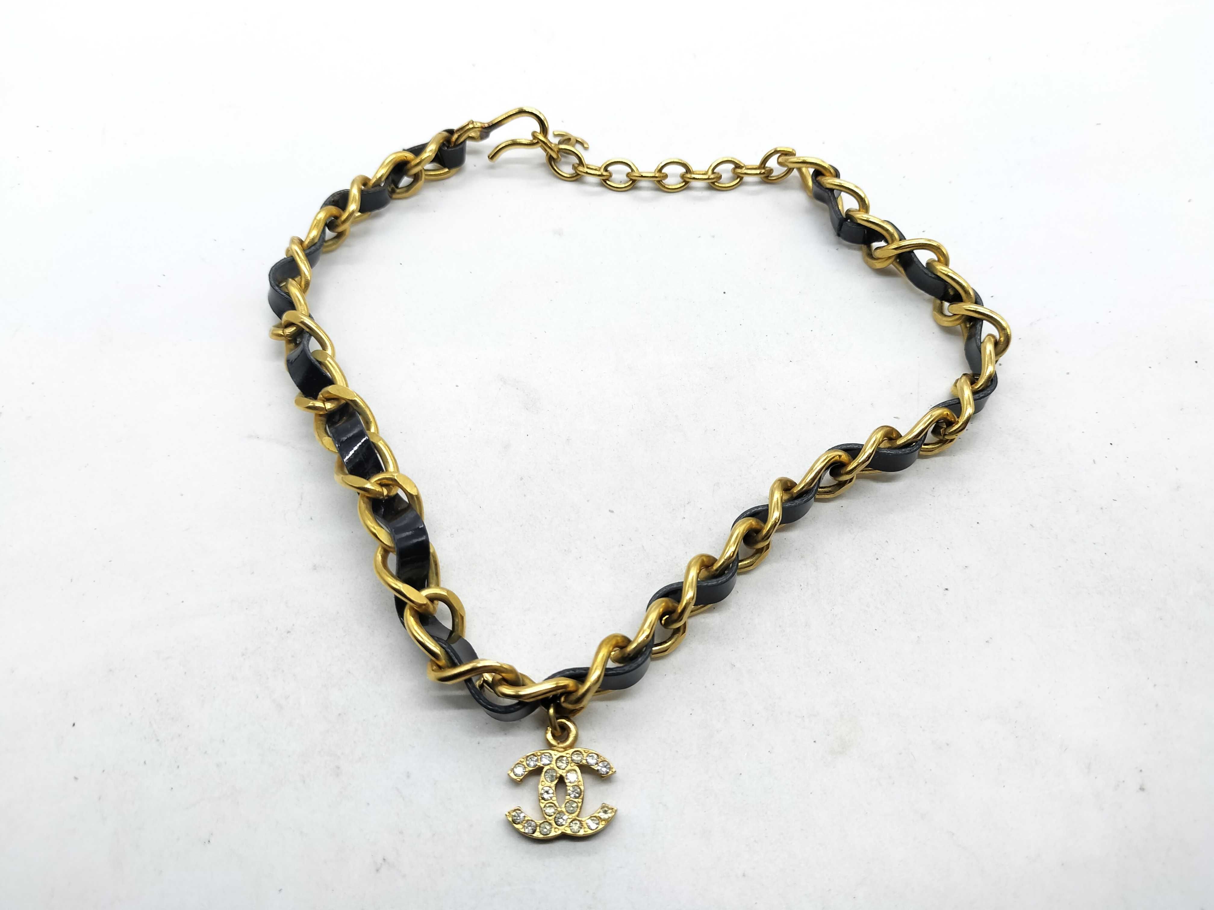 Coco Mark Rhinestone Choker Necklace 96P — view 3
