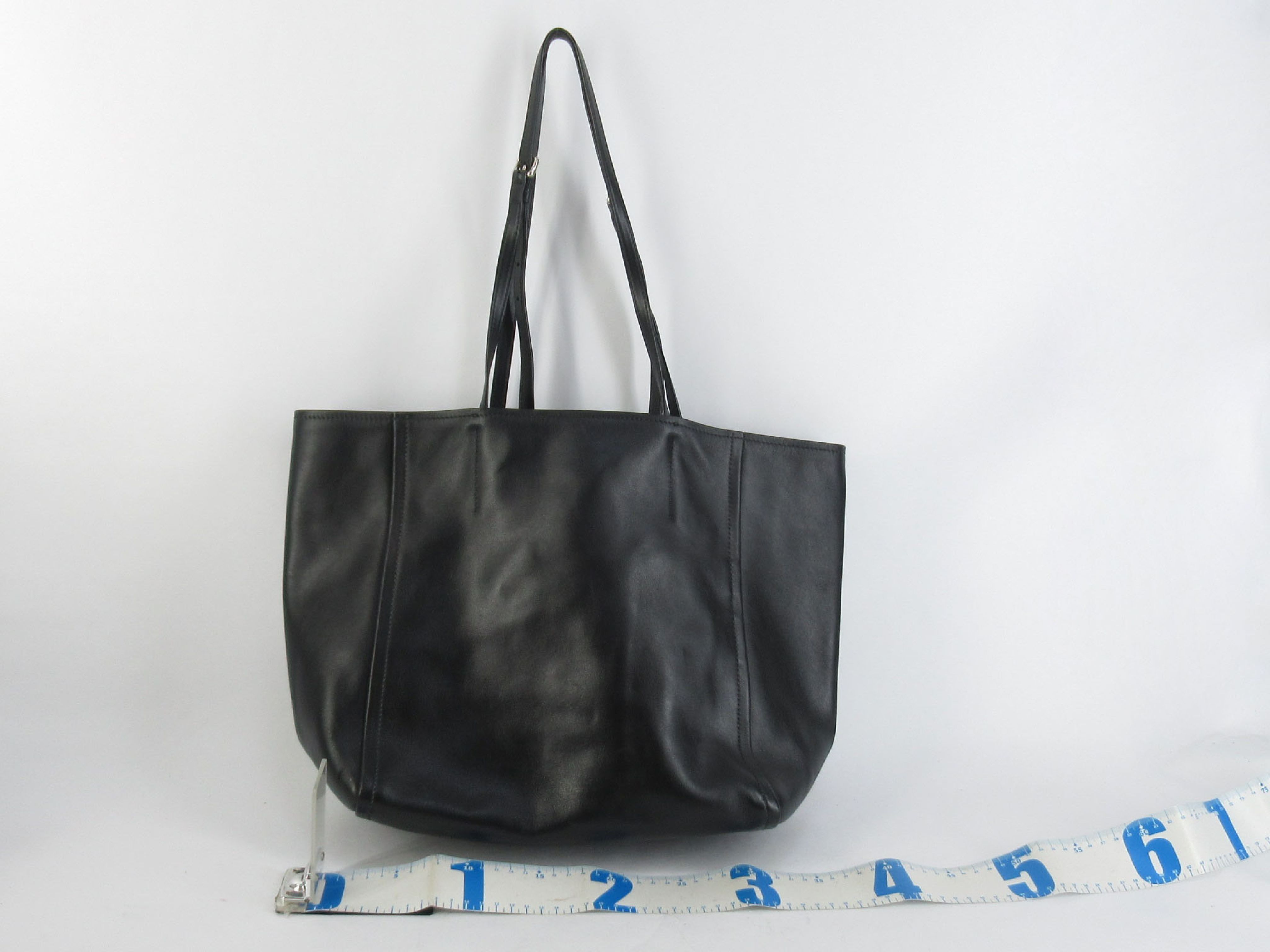 Leather Tote Bag Black 1BG209 Tote Bag — view 2