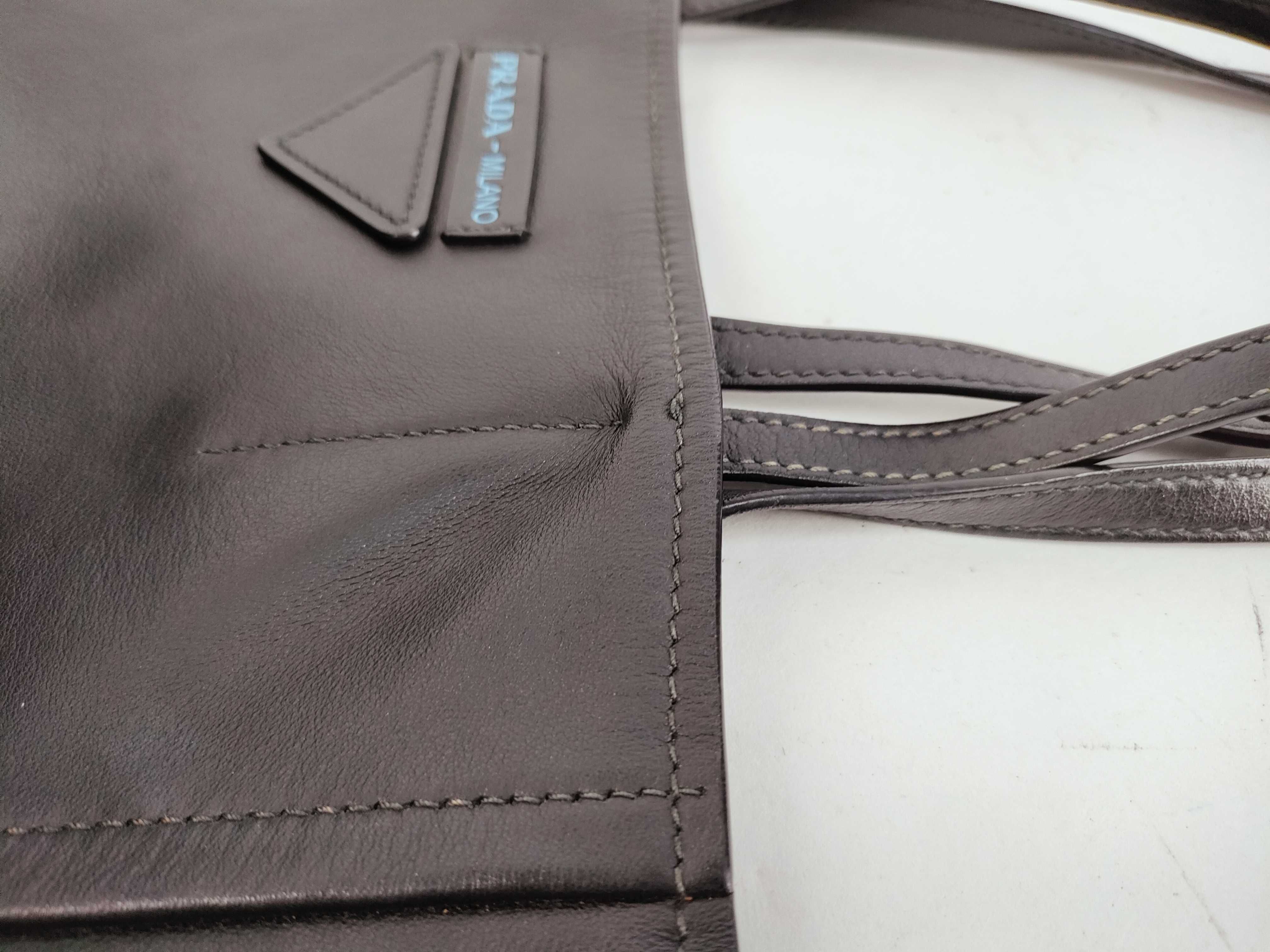 Leather Tote Bag Black 1BG209 Tote Bag — view 5