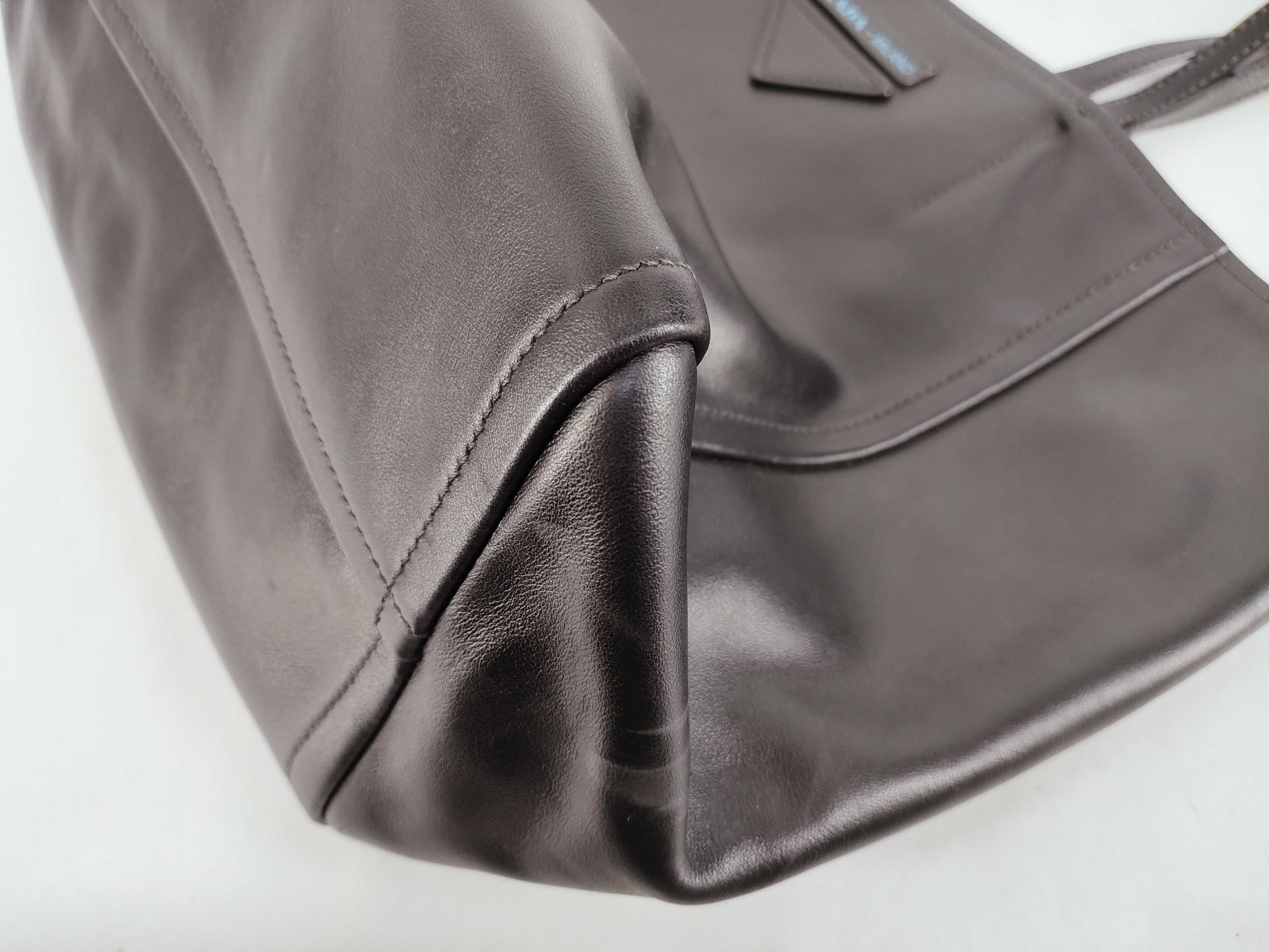 Leather Tote Bag Black 1BG209 Tote Bag — view 6