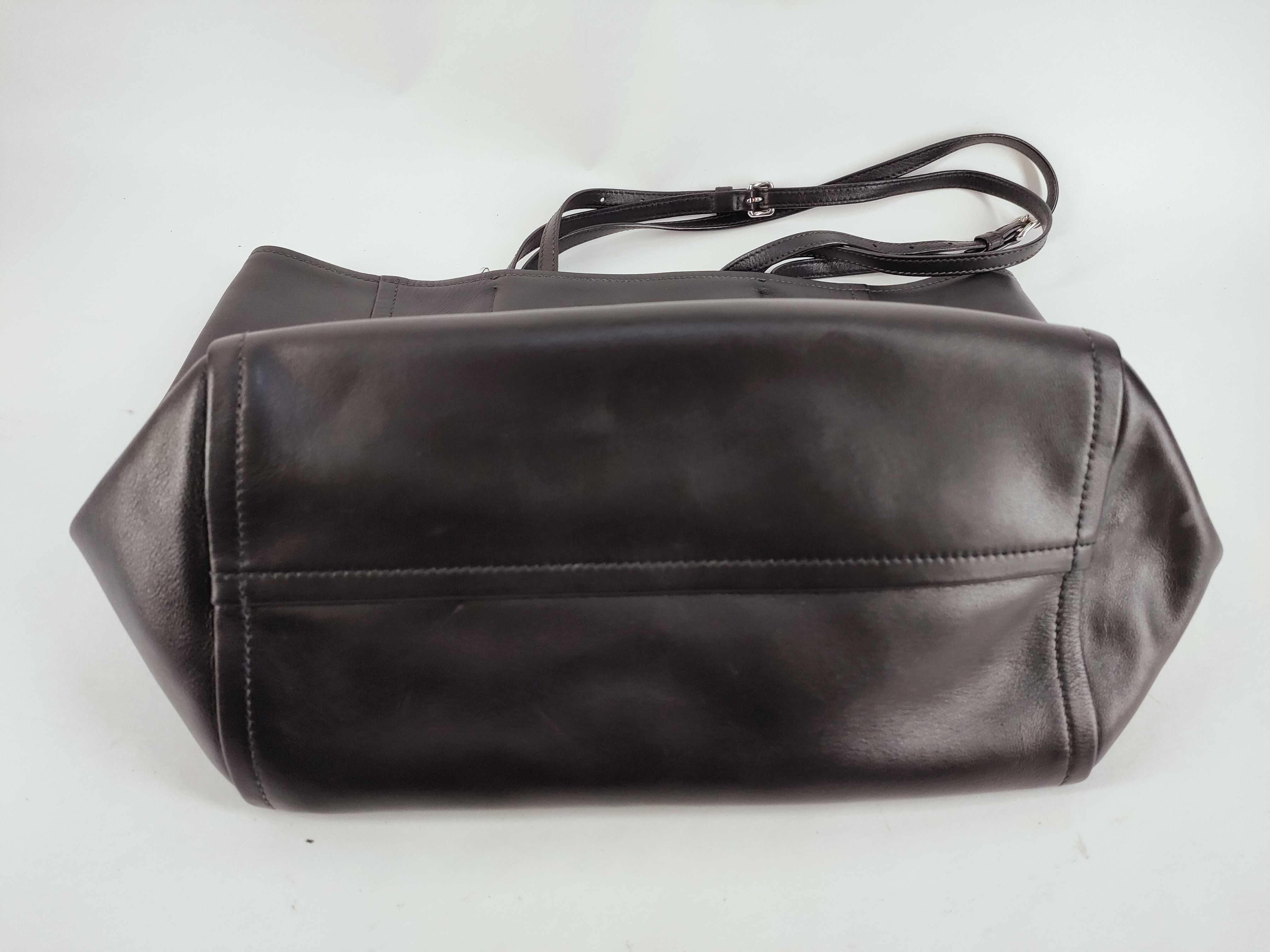 Leather Tote Bag Black 1BG209 Tote Bag — view 7