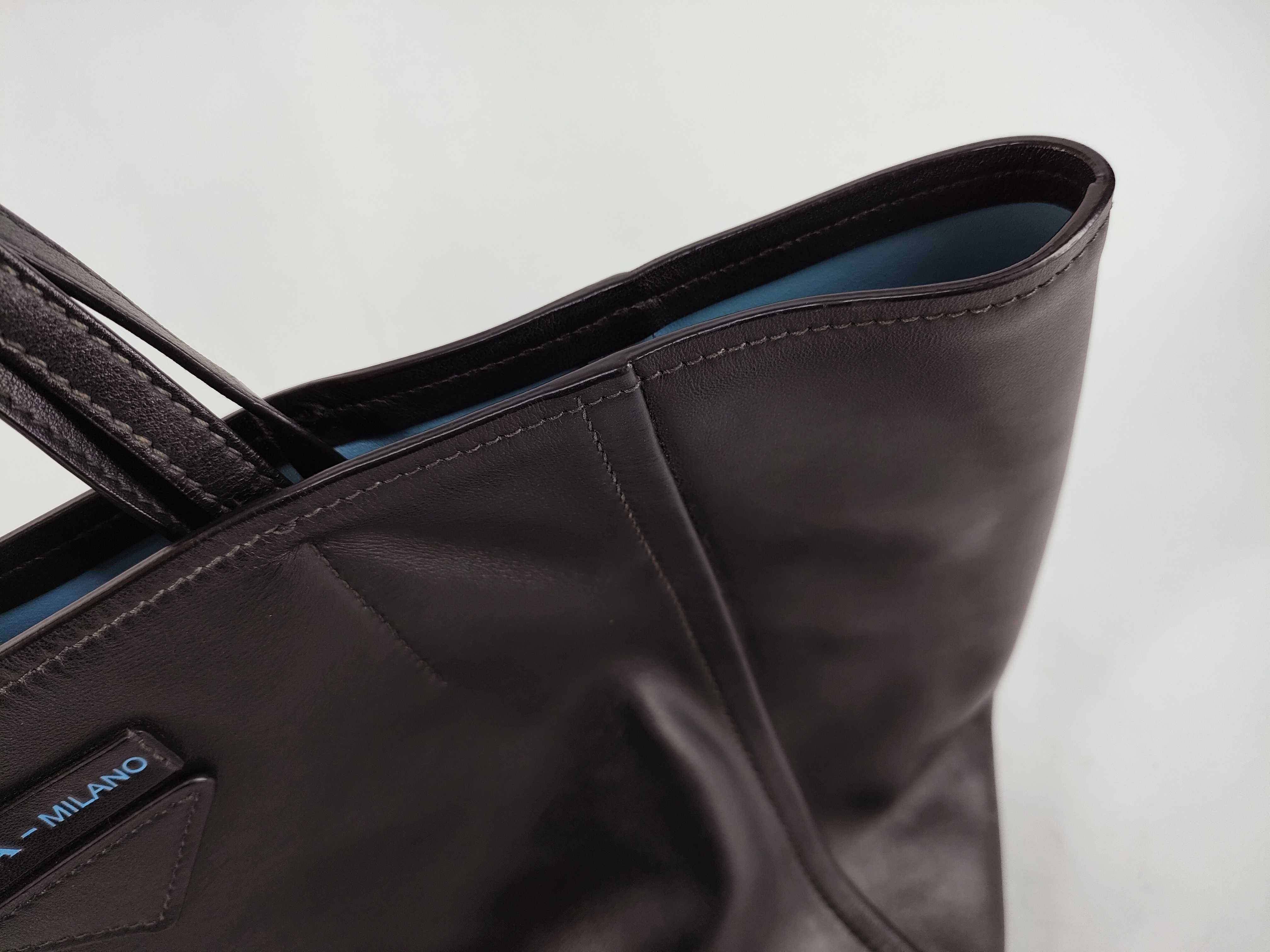Leather Tote Bag Black 1BG209 Tote Bag — view 8