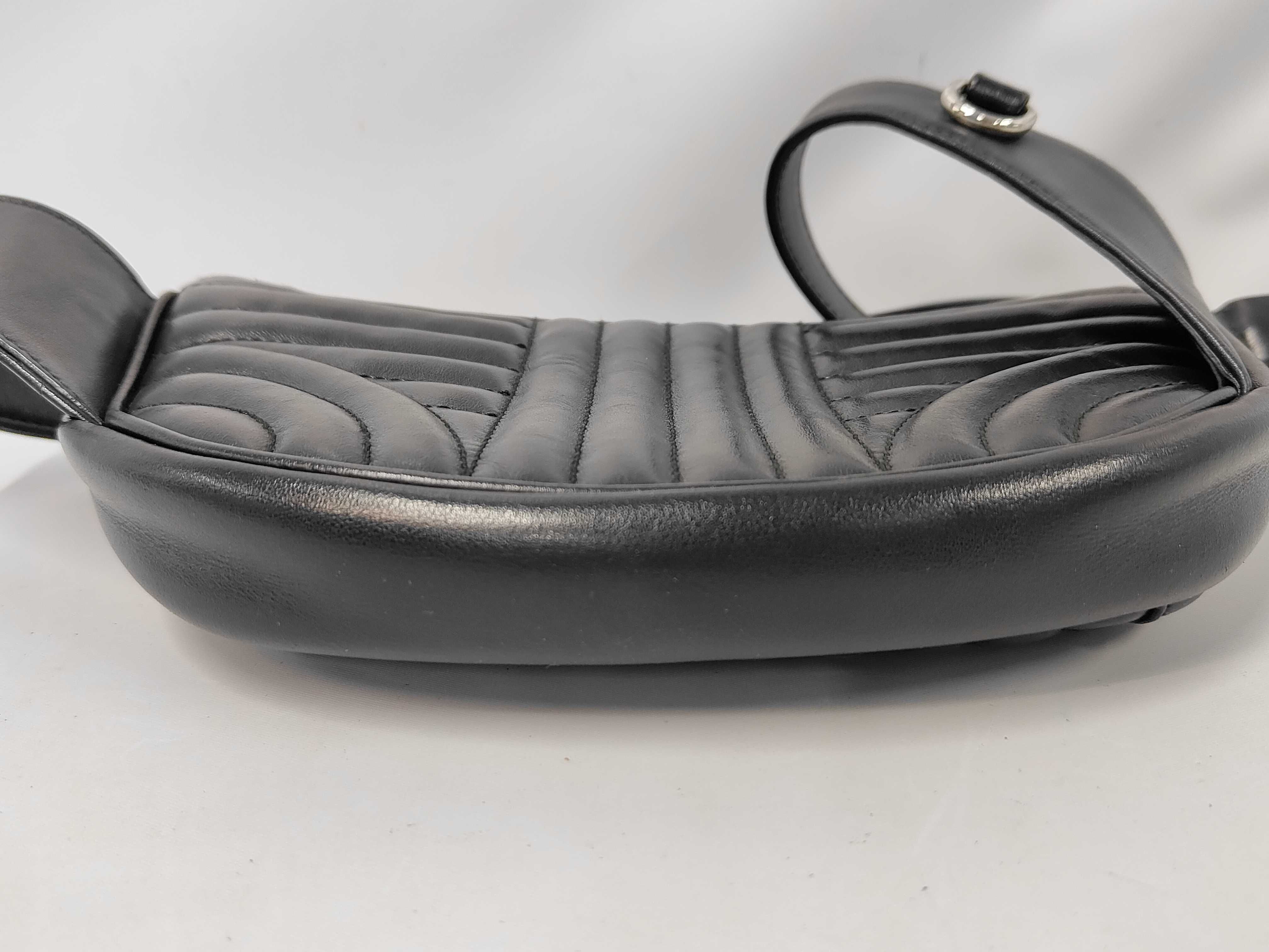 Leather Body Bag Black Shoulder Bag — view 3