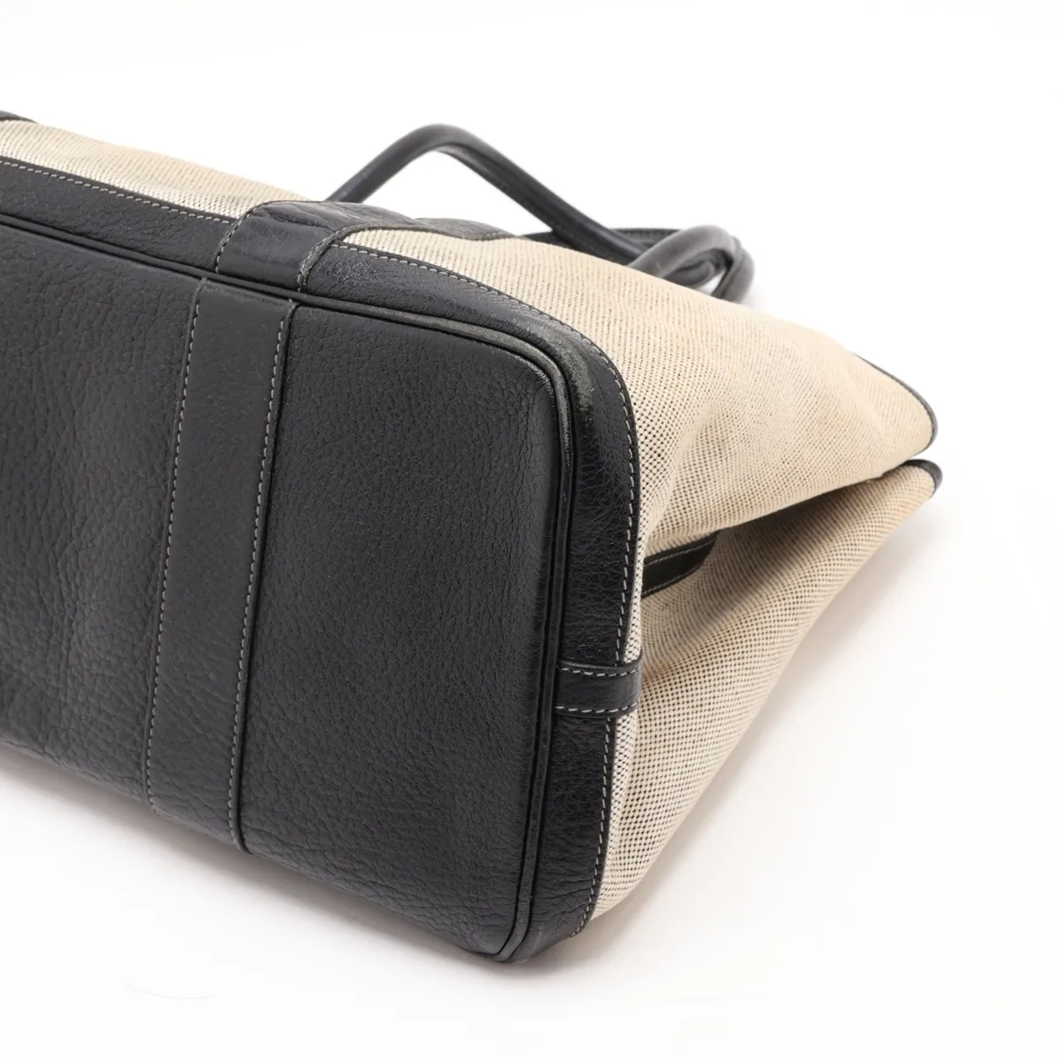 Garden Party 36 PM Toile H x Buffle Beige x Black Silver Hardware G: 2003 — view 3