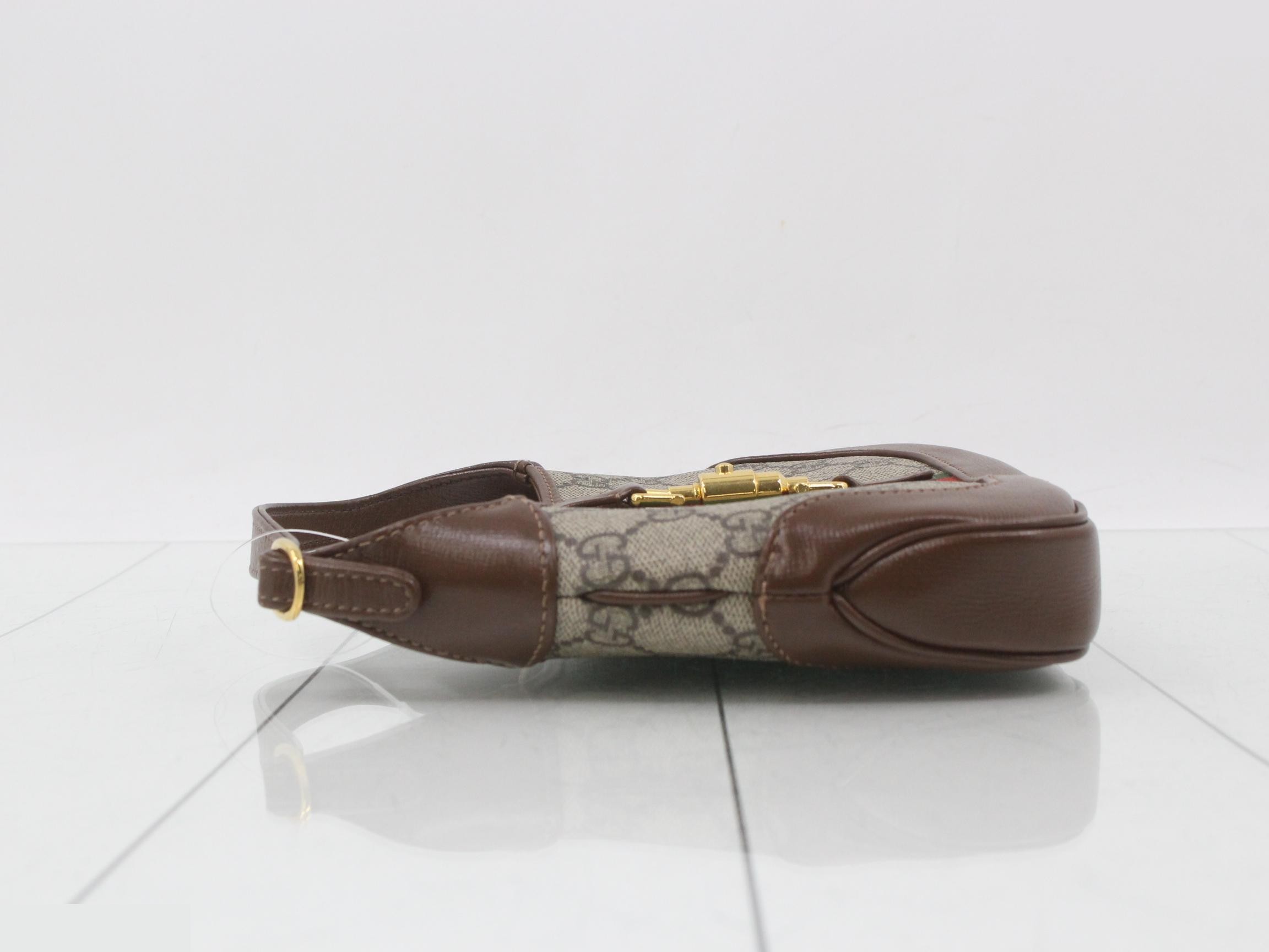 Jackie 1961 GG Supreme Leather Sherry 2-Way Handbag — view 4