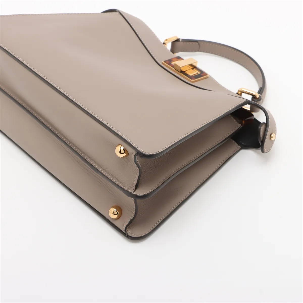 Peekaboo Ic You Small Leather 2WAY Handbag Beige 8BN327 — view 3
