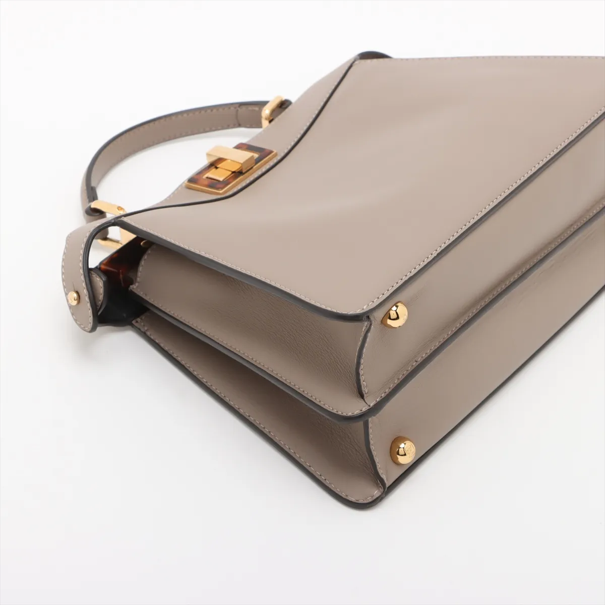 Peekaboo Ic You Small Leather 2WAY Handbag Beige 8BN327 — view 4