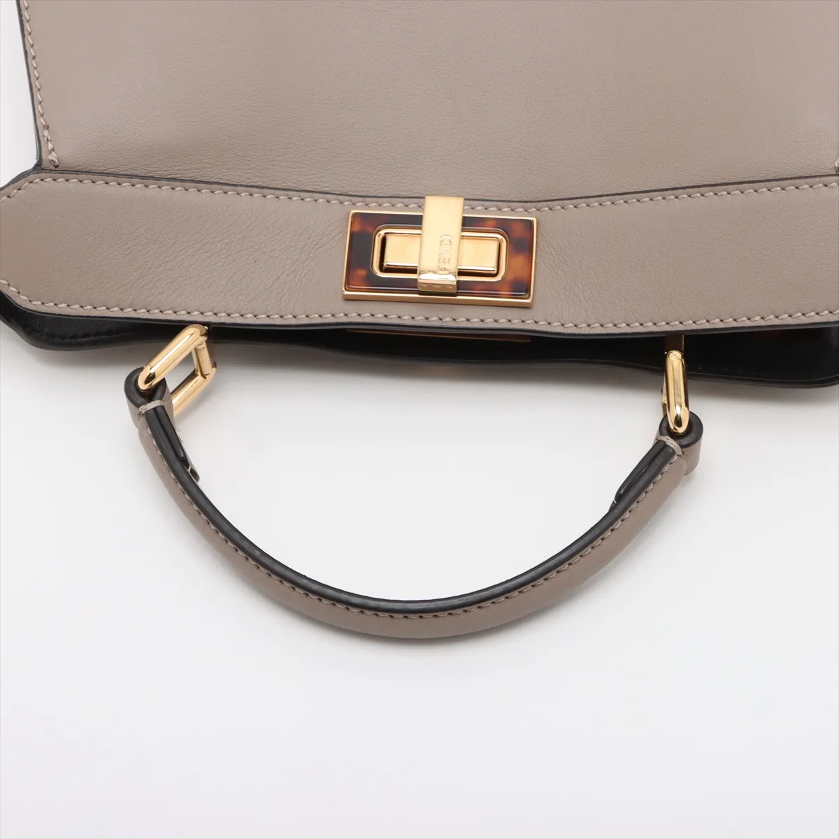 Peekaboo Ic You Small Leather 2WAY Handbag Beige 8BN327 — view 5