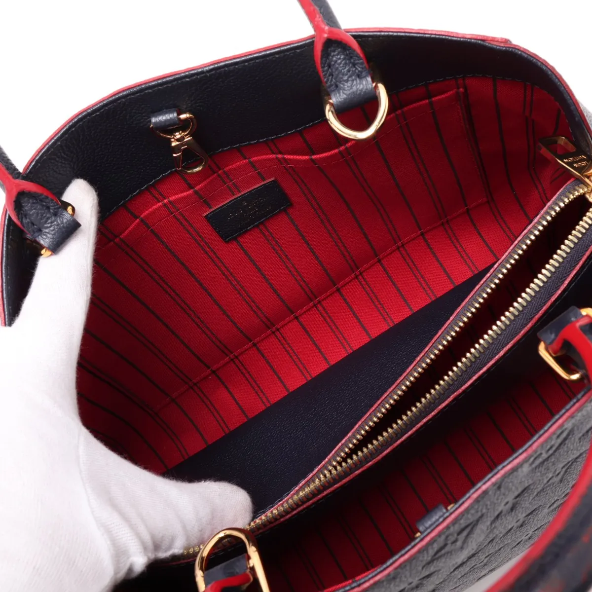 Monogram Empreinte Montaigne MM M42746 SF0260 Navy x Red (RFID detected) — view 11