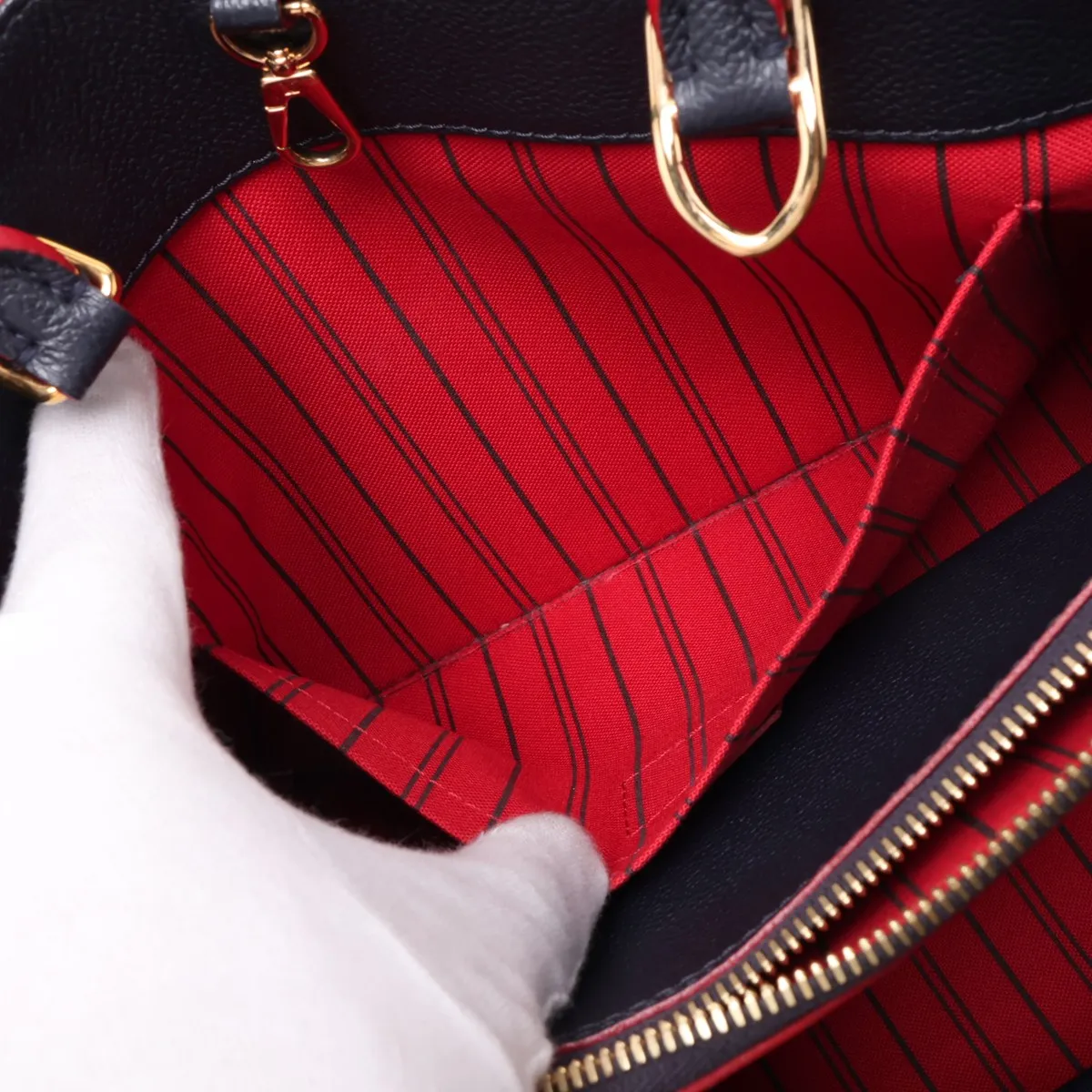 Monogram Empreinte Montaigne MM M42746 SF0260 Navy x Red (RFID detected) — view 12