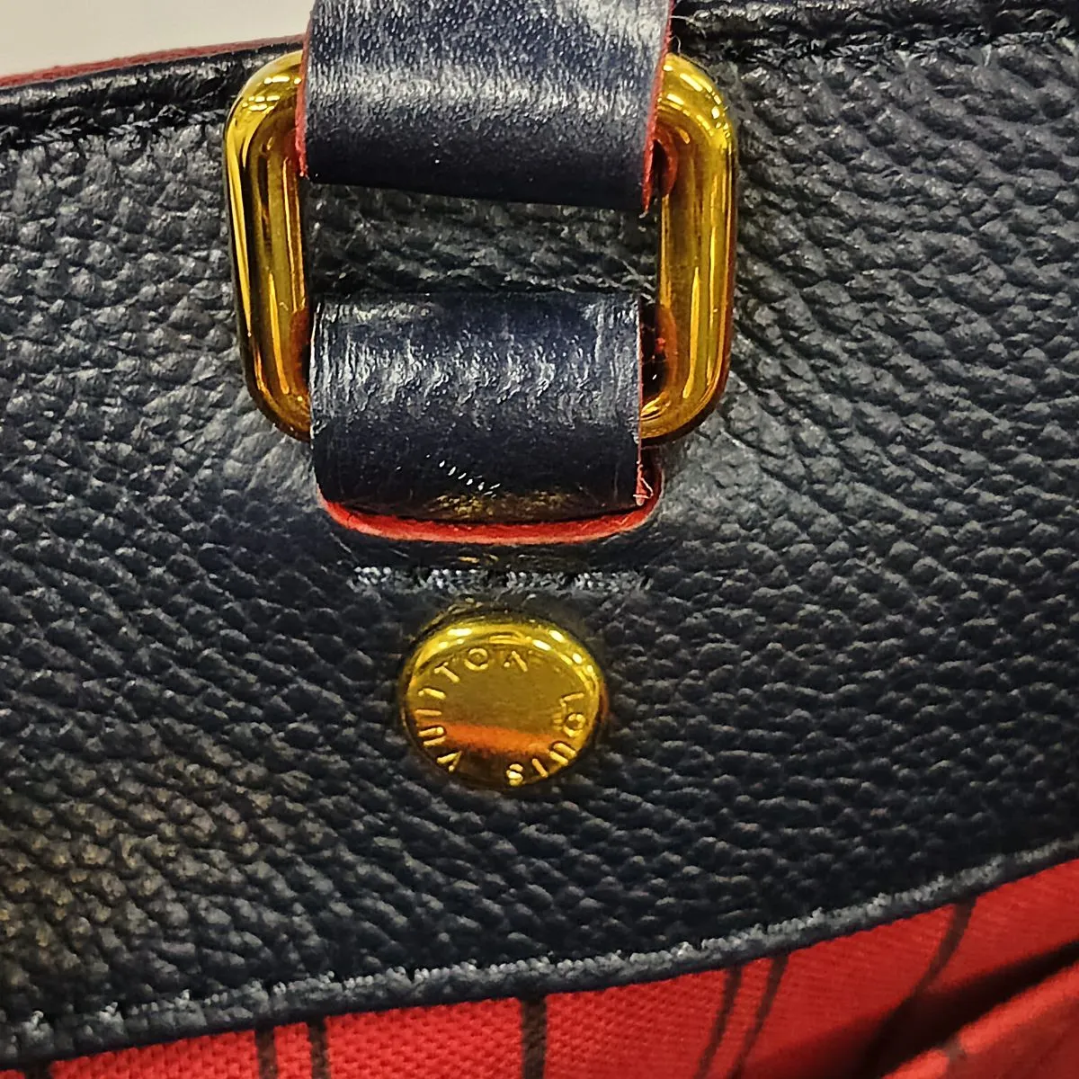 Monogram Empreinte Montaigne MM M42746 SF0260 Navy x Red (RFID detected) — view 15