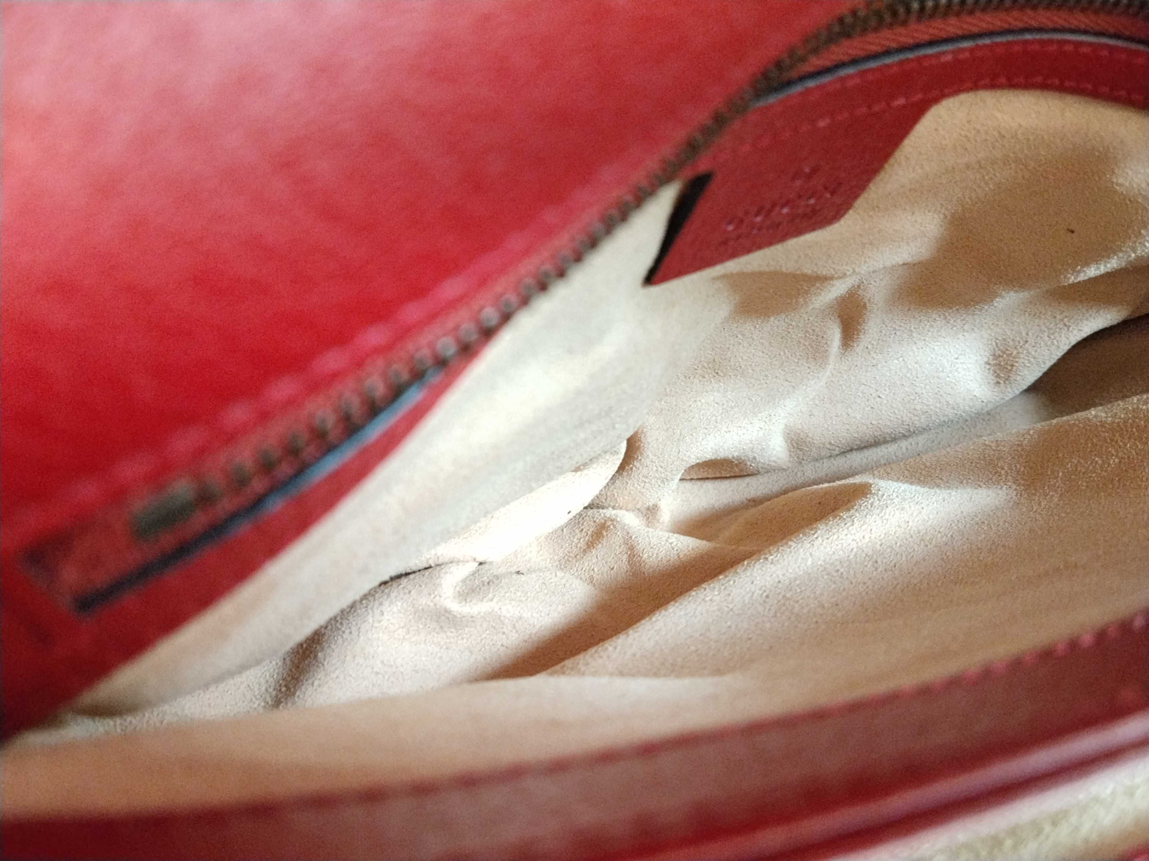 GG Supreme ID-GG Supreme Queen Margaret PVC & leather Shoulder bag Beige x red 5243 Shoulder bag — view 9