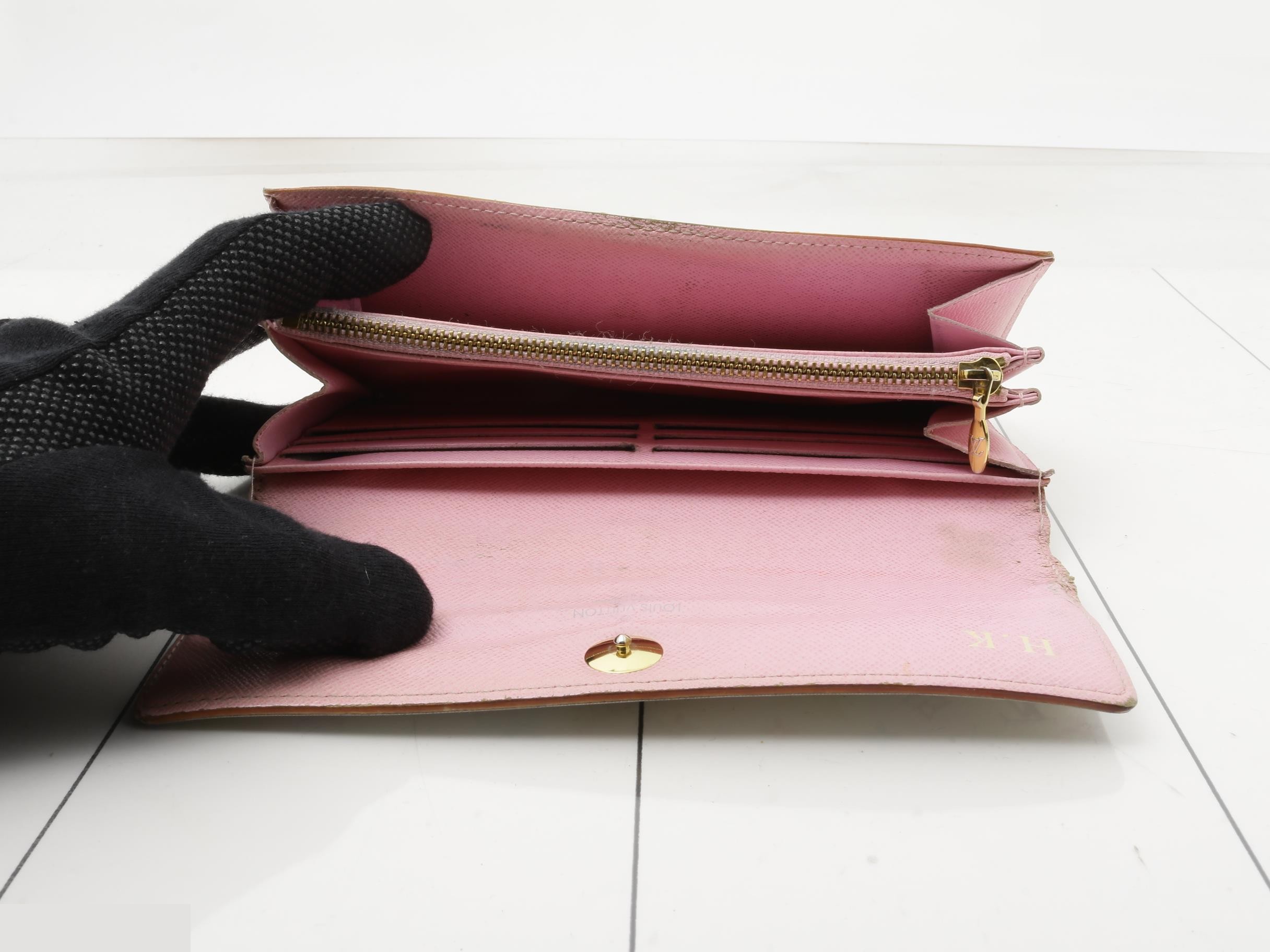 Monogram Multicolor Portefeuille Sarah Blanc Bi-fold Long Wallet — view 4