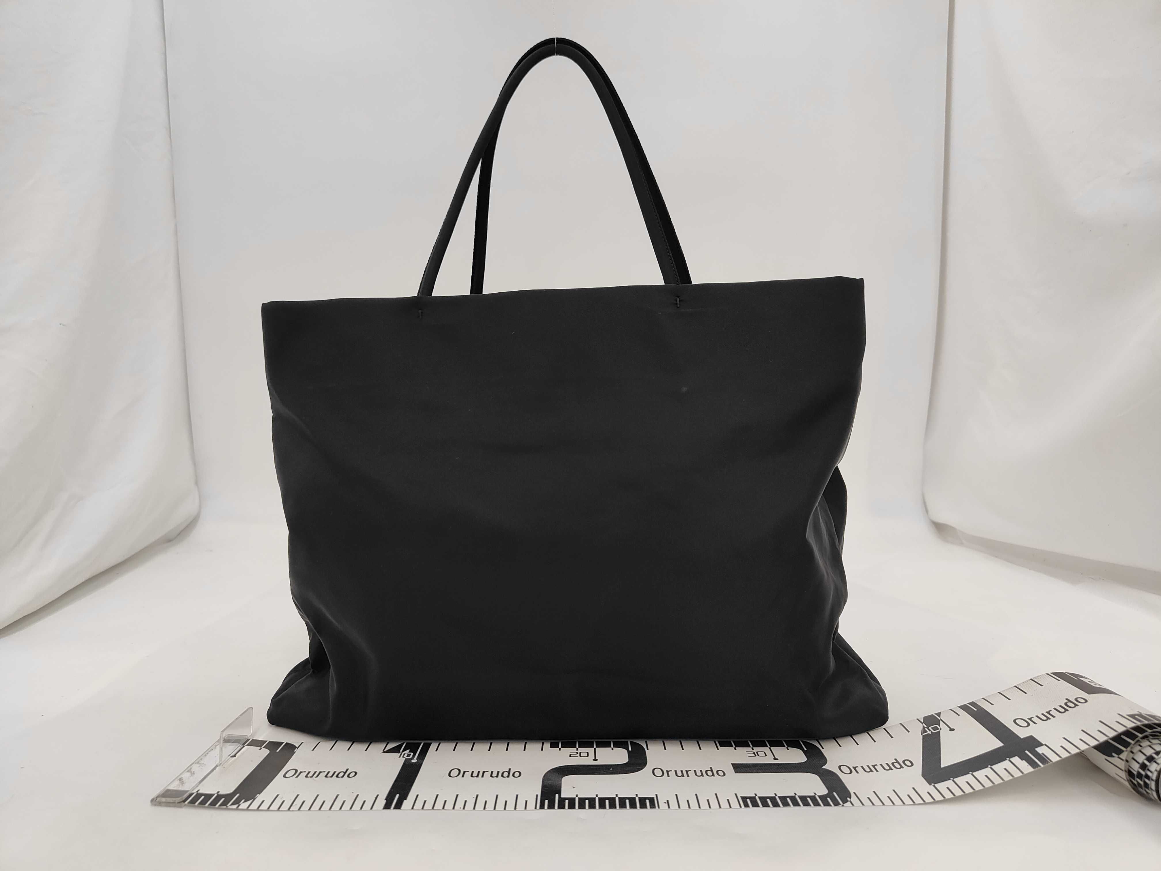 tote bag, black, triangular plate tote bag — view 2