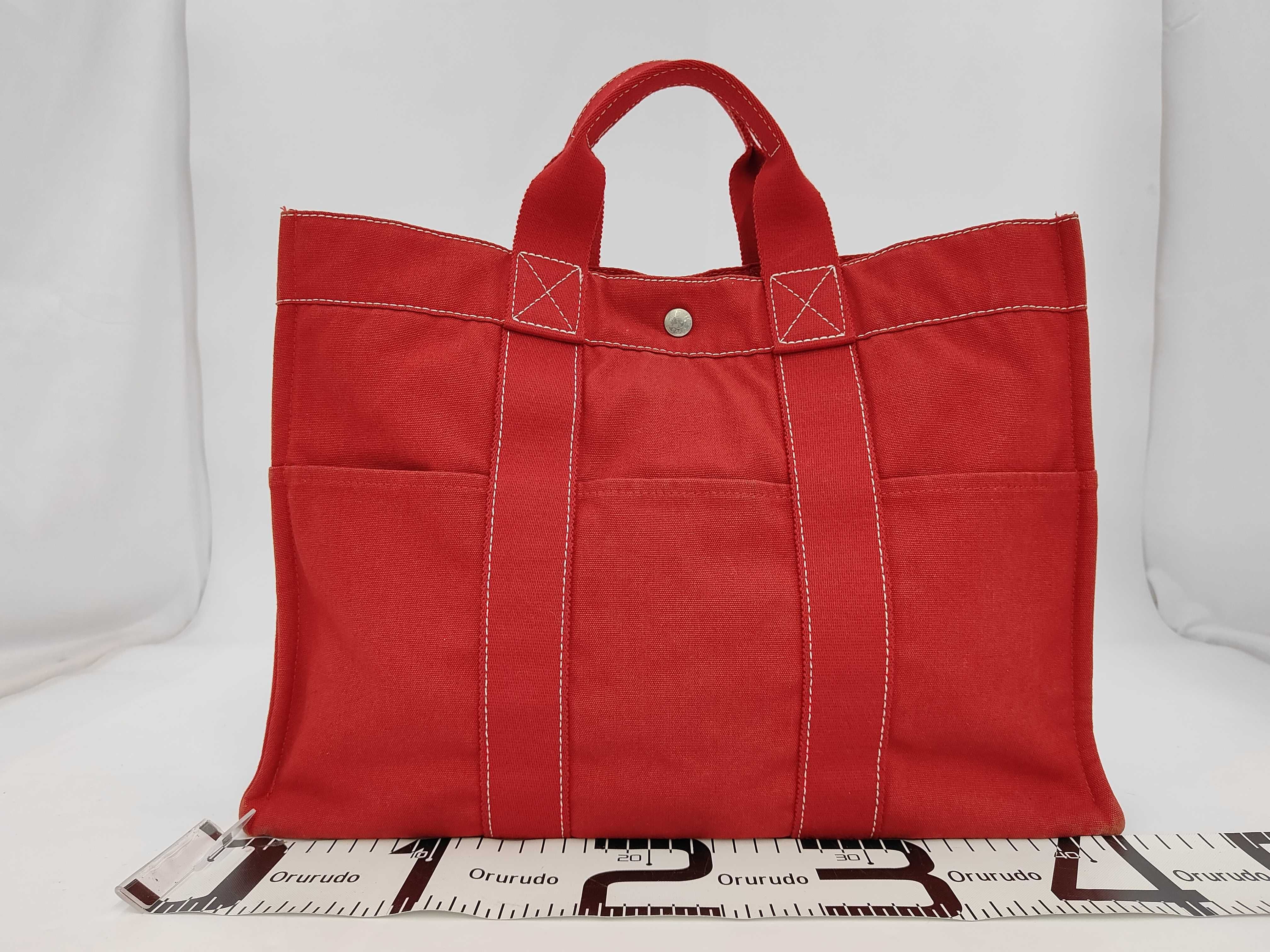 Fourre-Tout MM Tote Bag, Canvas, Red Tote Bag — view 2