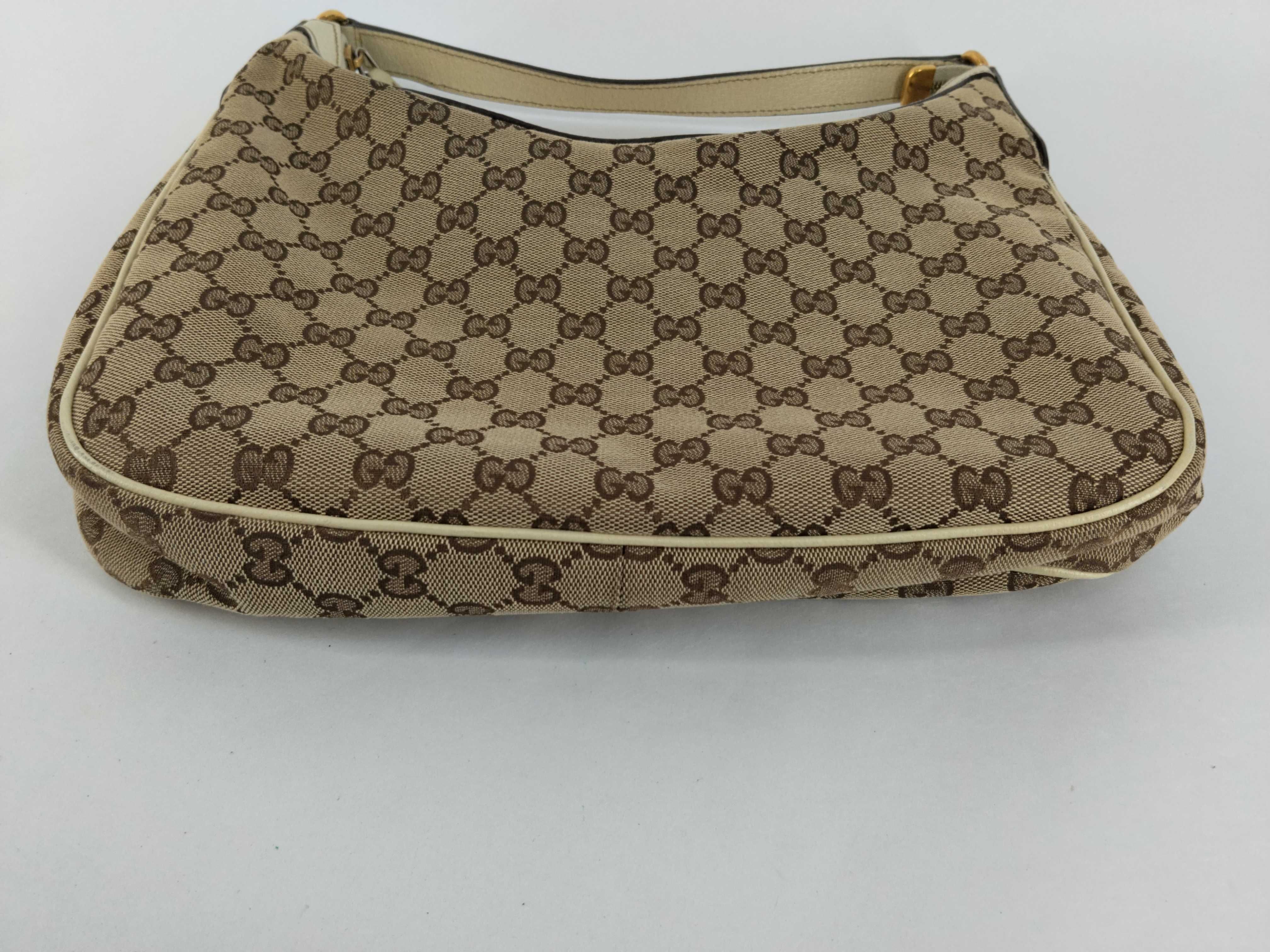 GG Canvas One-Shoulder Bag, Beige — view 7