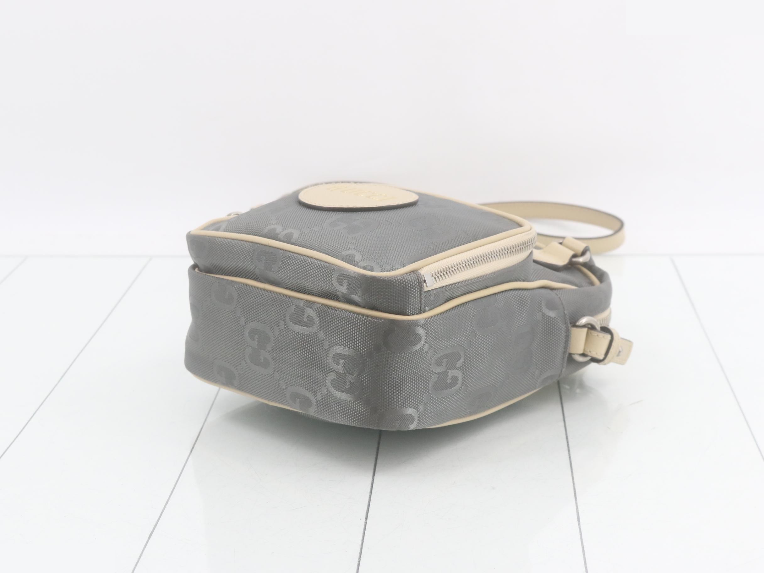 Off the Grid Shoulder Bag, Nylon/Leather, Gray — view 6