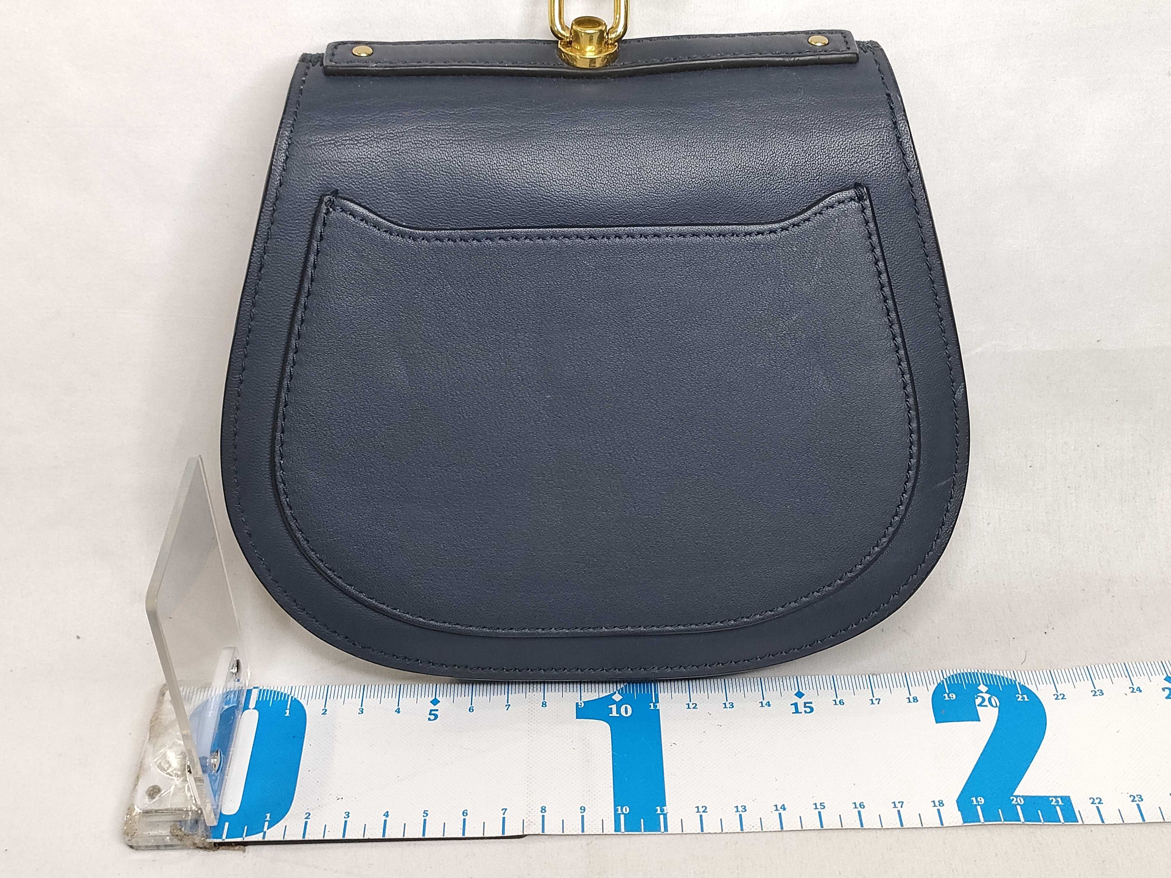 PH- Nile Bracelet Handbag Blue Leather — view 2