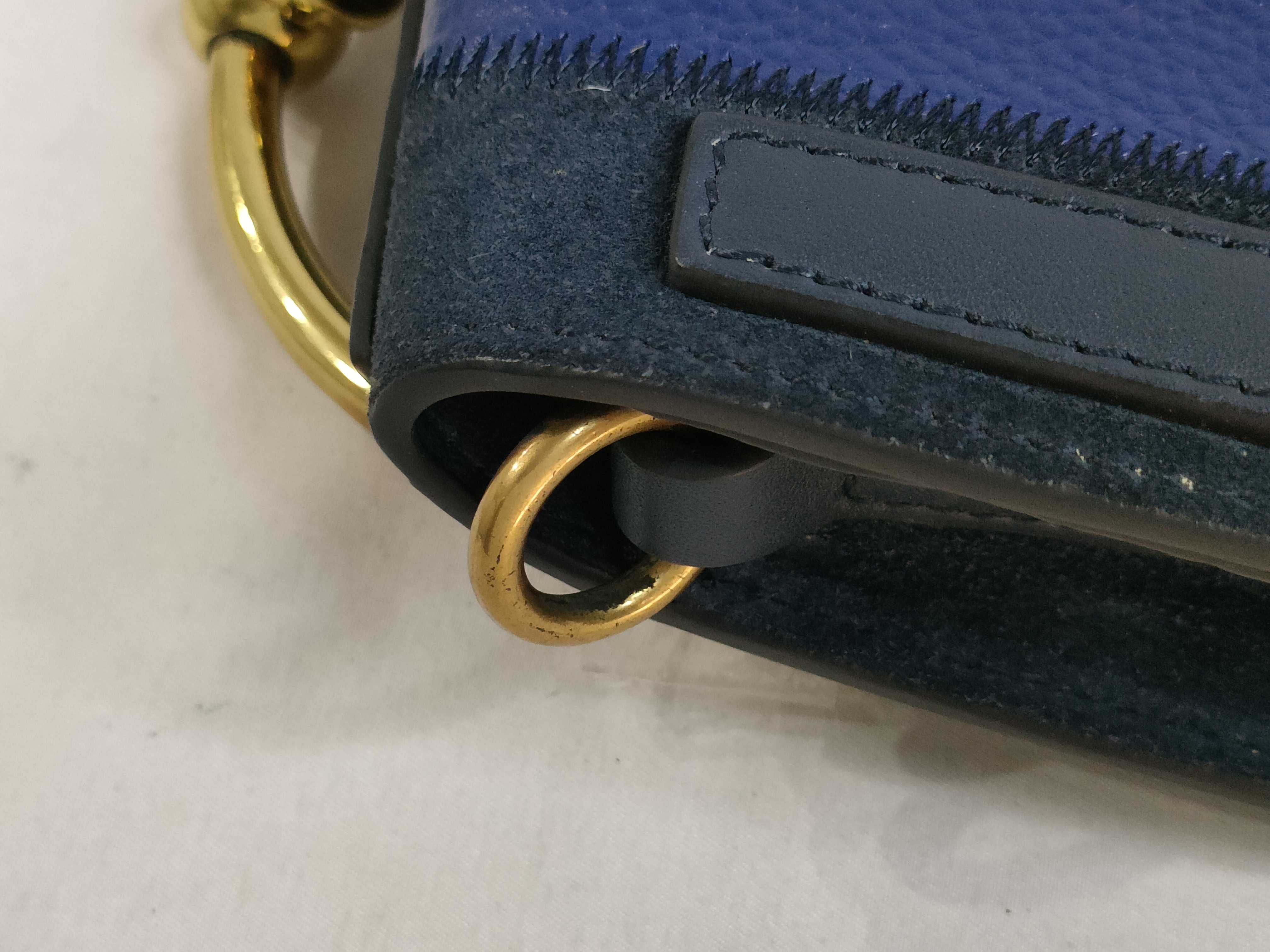 PH- Nile Bracelet Handbag Blue Leather — view 15