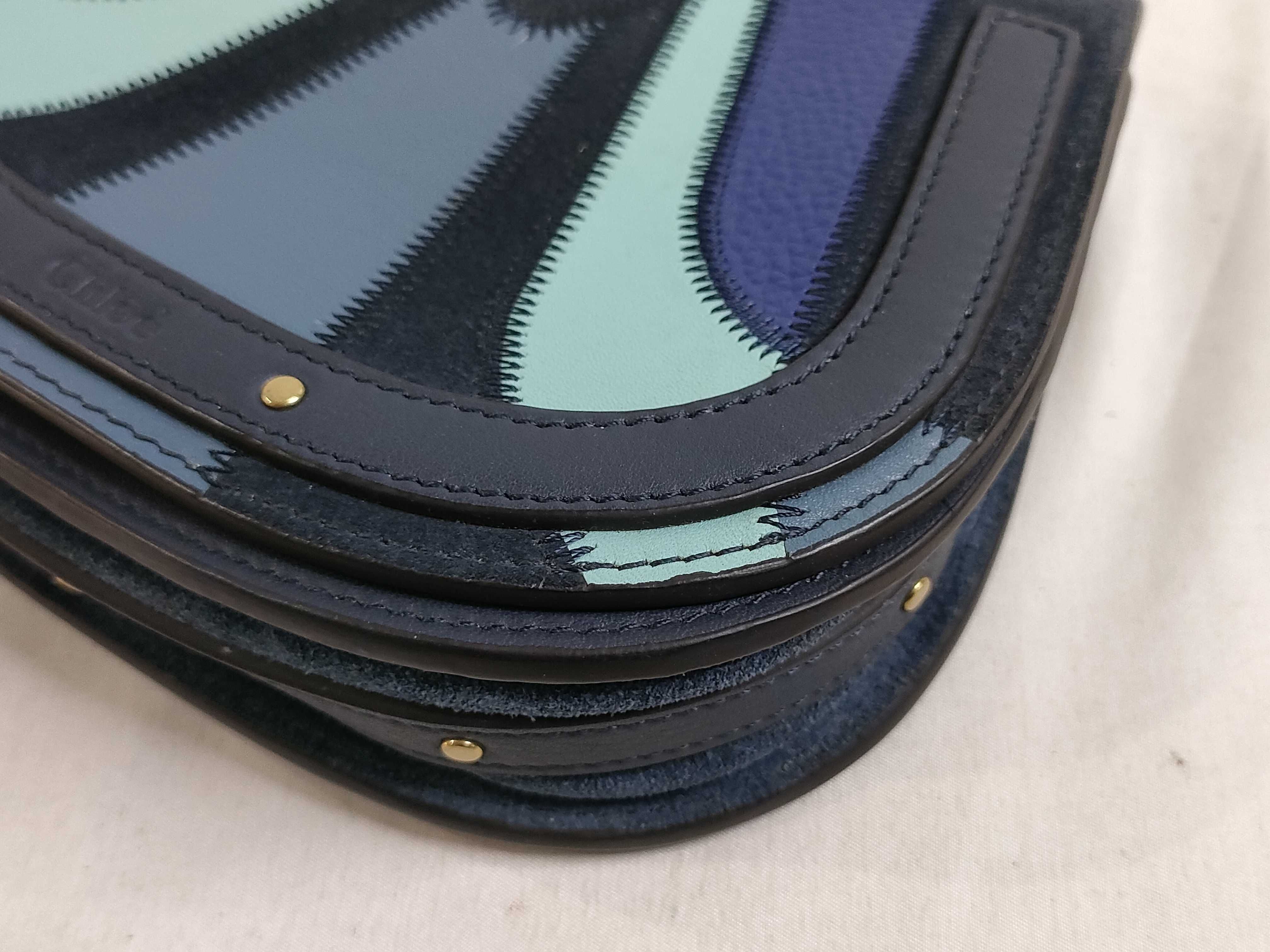 PH- Nile Bracelet Handbag Blue Leather — view 7