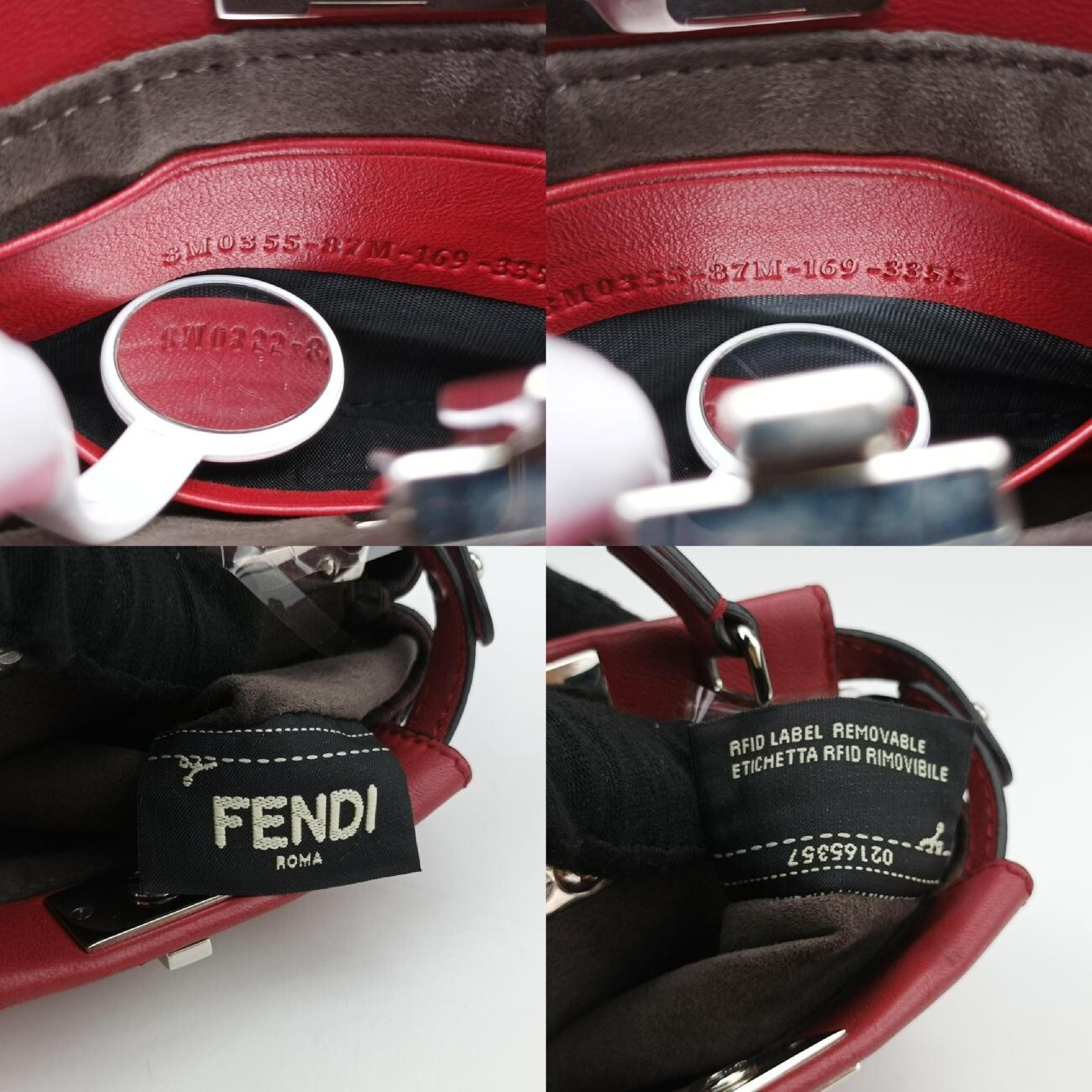 Micro Peekaboo Red x Multi Lambskin Shoulder Bag 8M0355 8M0355-87M-169-3355 — view 8