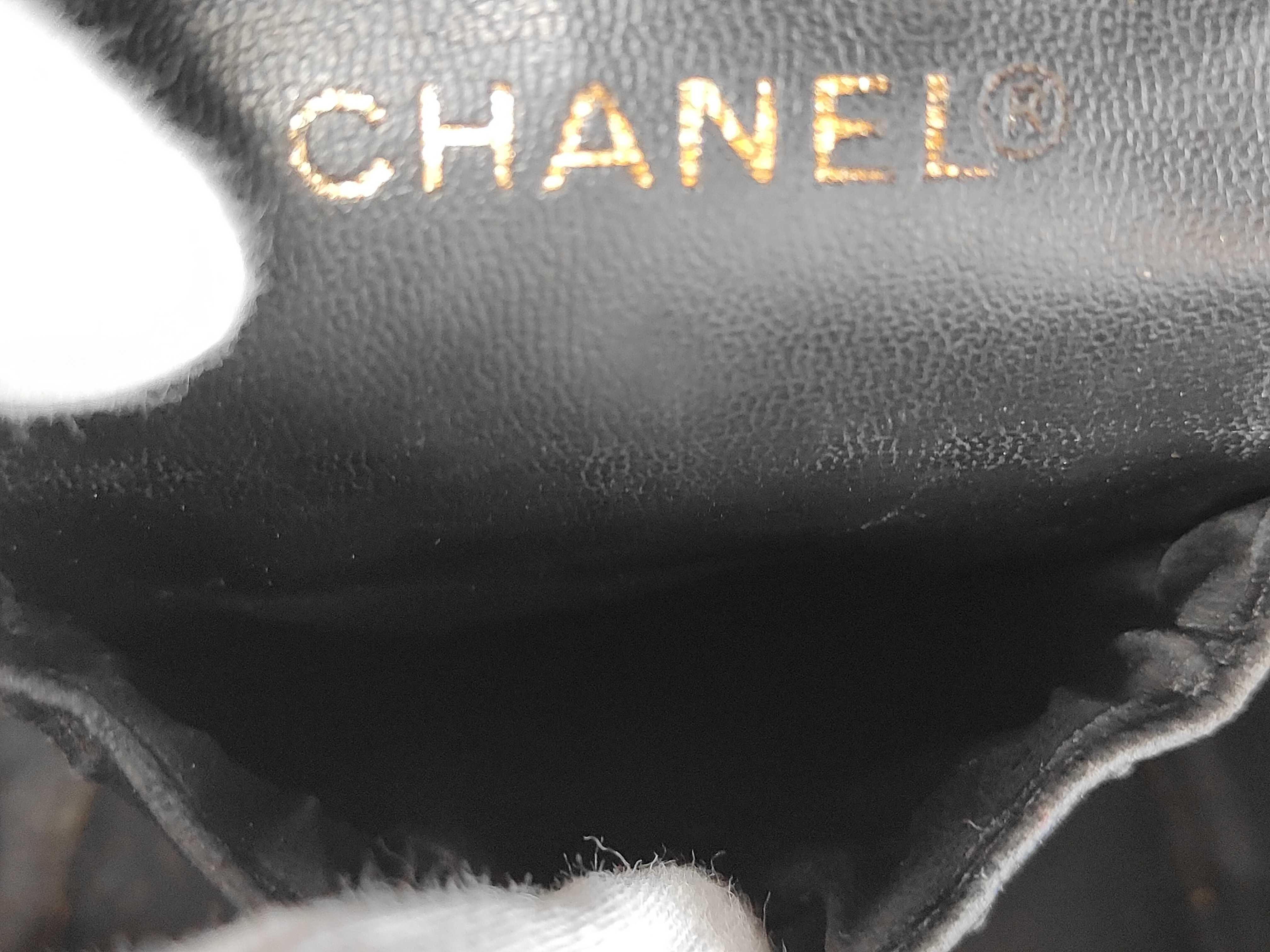 VN - Coco Mark Caviar Skin Vanity Bag Black Handbag — view 13